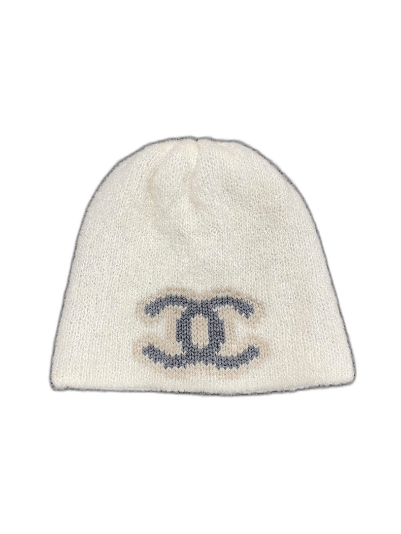 Chanel Cashmere Cold Hat with Logo -2505