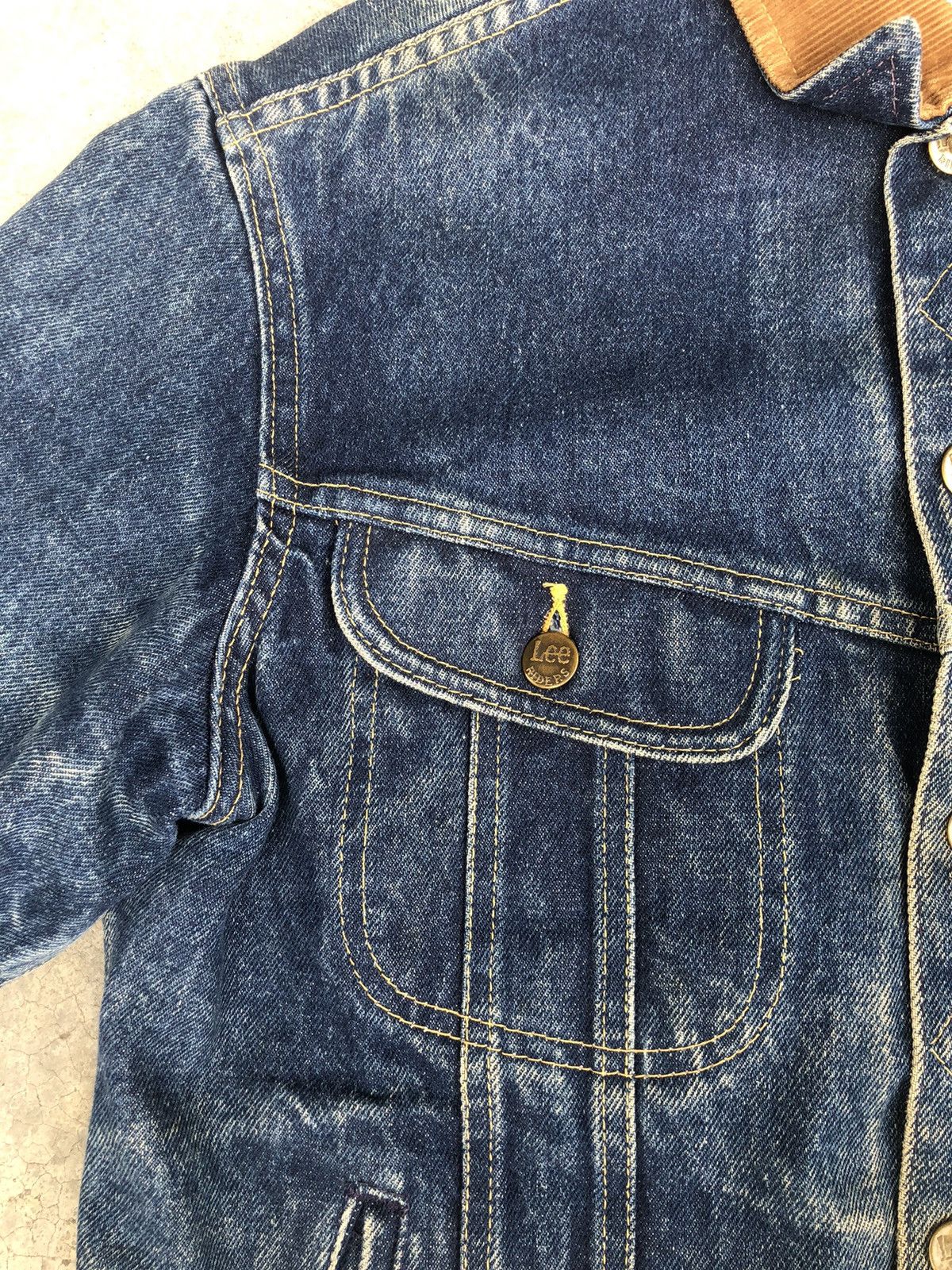 Vintage Vintage 70s Lee Storm Rider Blanked Lined Denim Jacket Size US M / EU 48-50 / 2 - 16 Thumbnail