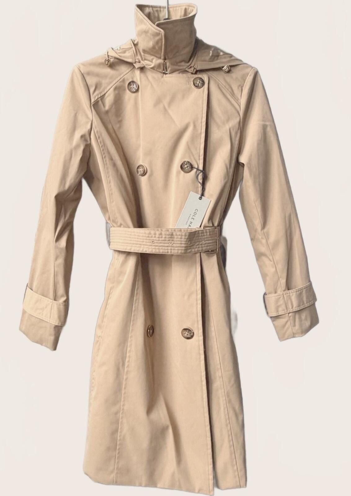 Cole Haan NWT Cole Haan Signature Hooded Trench Rain Coat Beige Medium Size M / US 6-8 / IT 42-44 - 2 Thumbnail