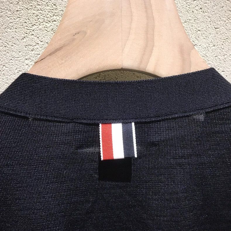Thom Browne Thom Browne Blue wool sweater Size US XL / EU 56 / 4 - 5 Thumbnail