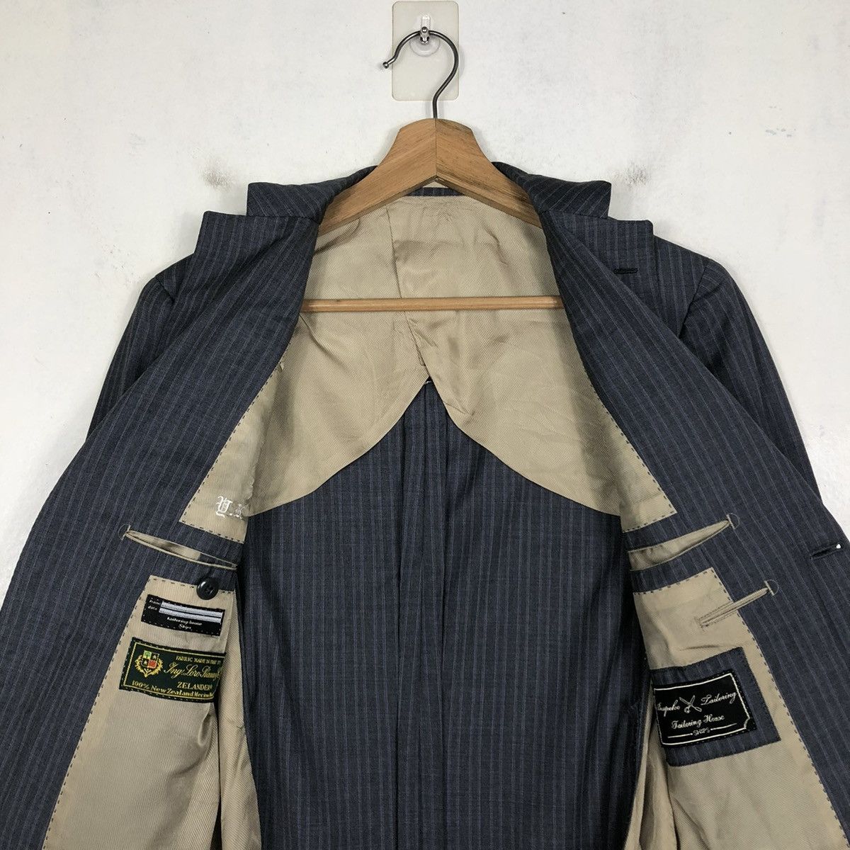 Designer 📌DOUBLE BREAST COATS STRIPED SHIPS LORO PIANA Size US S / EU 44-46 / 1 - 15 Thumbnail