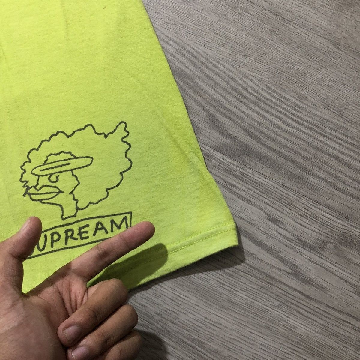 Supreme Supreme x Mark Gonzales Ramm Head T-shirt Green Streetwear Size US L / EU 52-54 / 3 - 5 Thumbnail