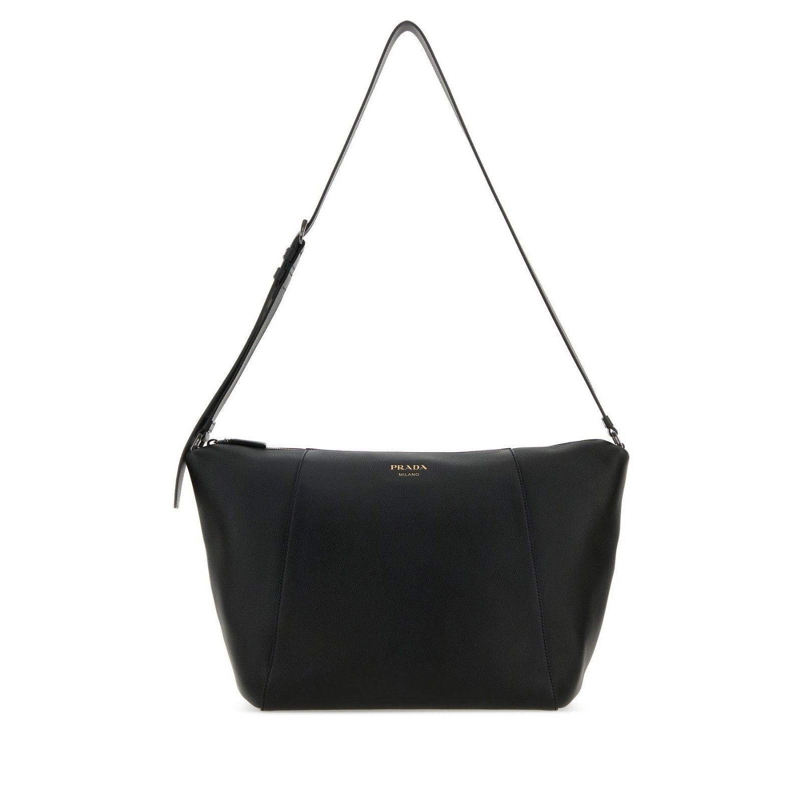 Prada PRADA Large Black Leather Shoulder Bag New And Authentic Size ONE SIZE - 1 Thumbnail