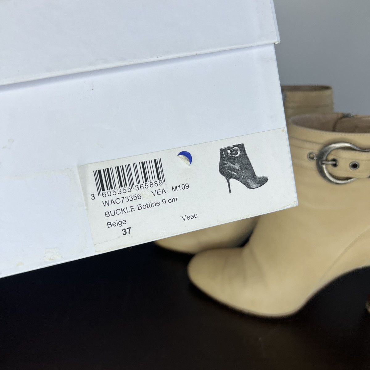 Dior Christian Dior Ankle Buckle Bottine Boots Leather Beige Y2K Size US 6 / IT 36 - 5 Thumbnail