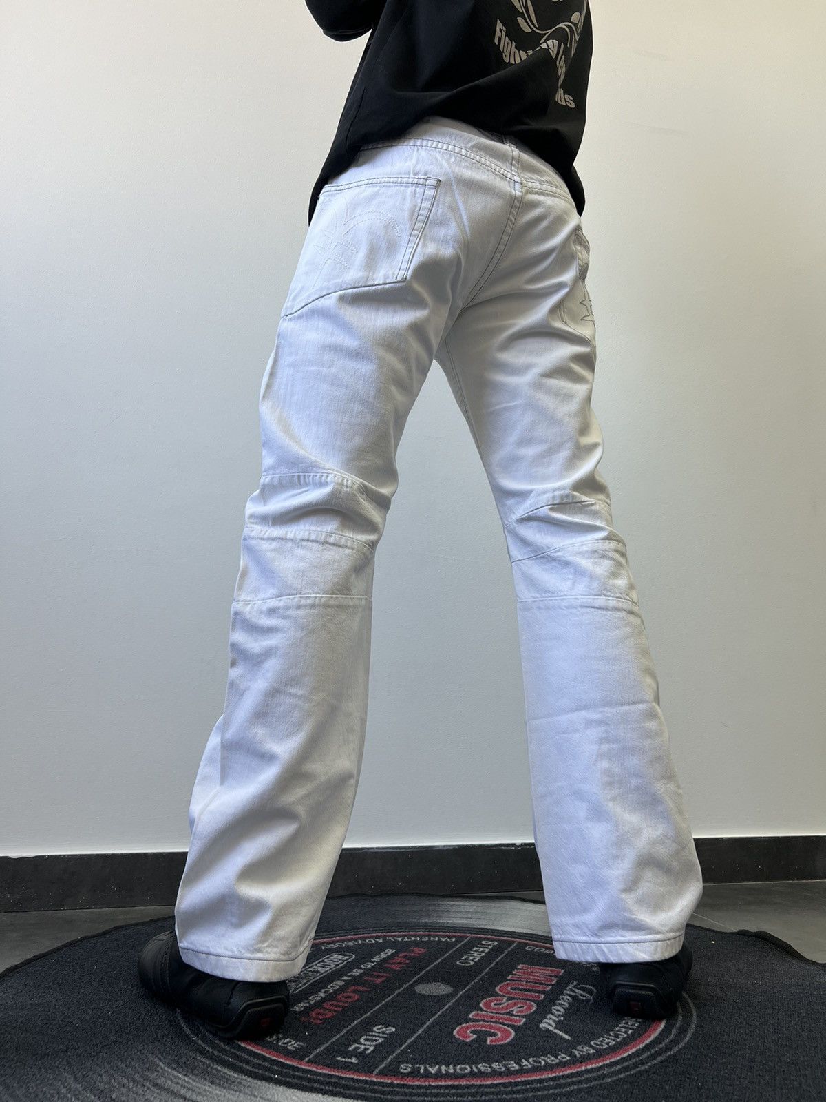 Japanese Brand YEN MICHIKO KOSHINO LONDON JEANS FLARE Size US 32 / EU 48 - 3 Thumbnail