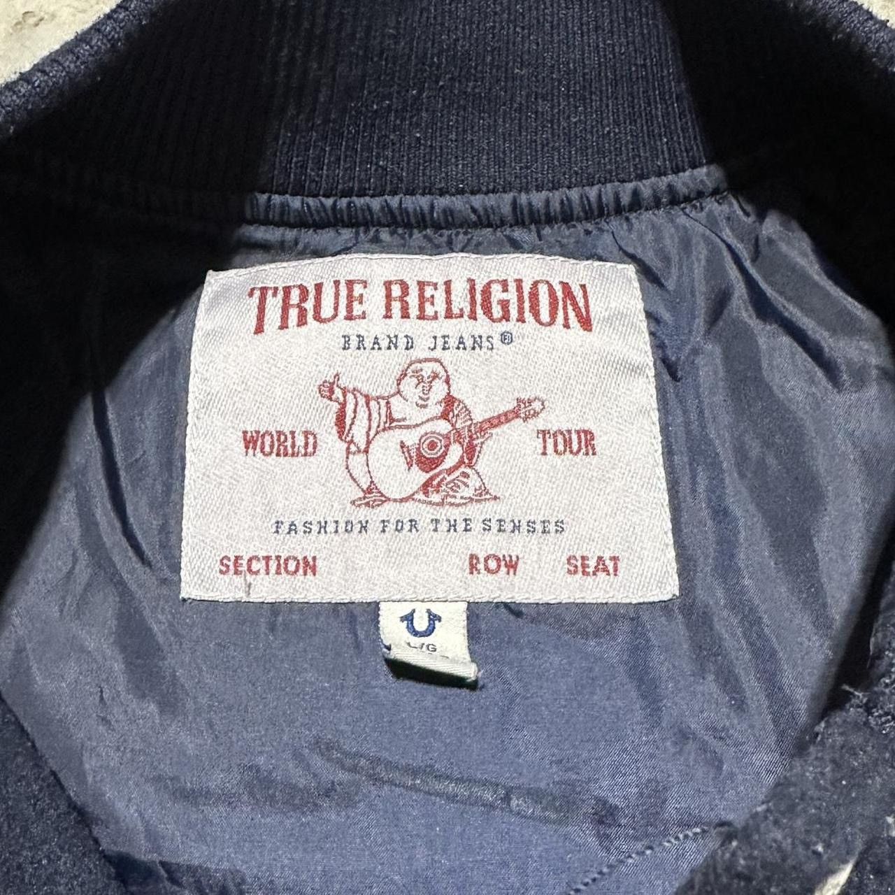 True Religion True Religion blue and white varsity jacket L Size US L / EU 52-54 / 3 - 3 Thumbnail