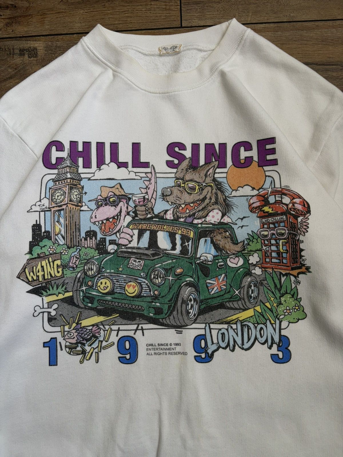 Other Vintage Chill Since London 1993 Distressed Sweatshirt Size US M / EU 48-50 / 2 - 4 Thumbnail