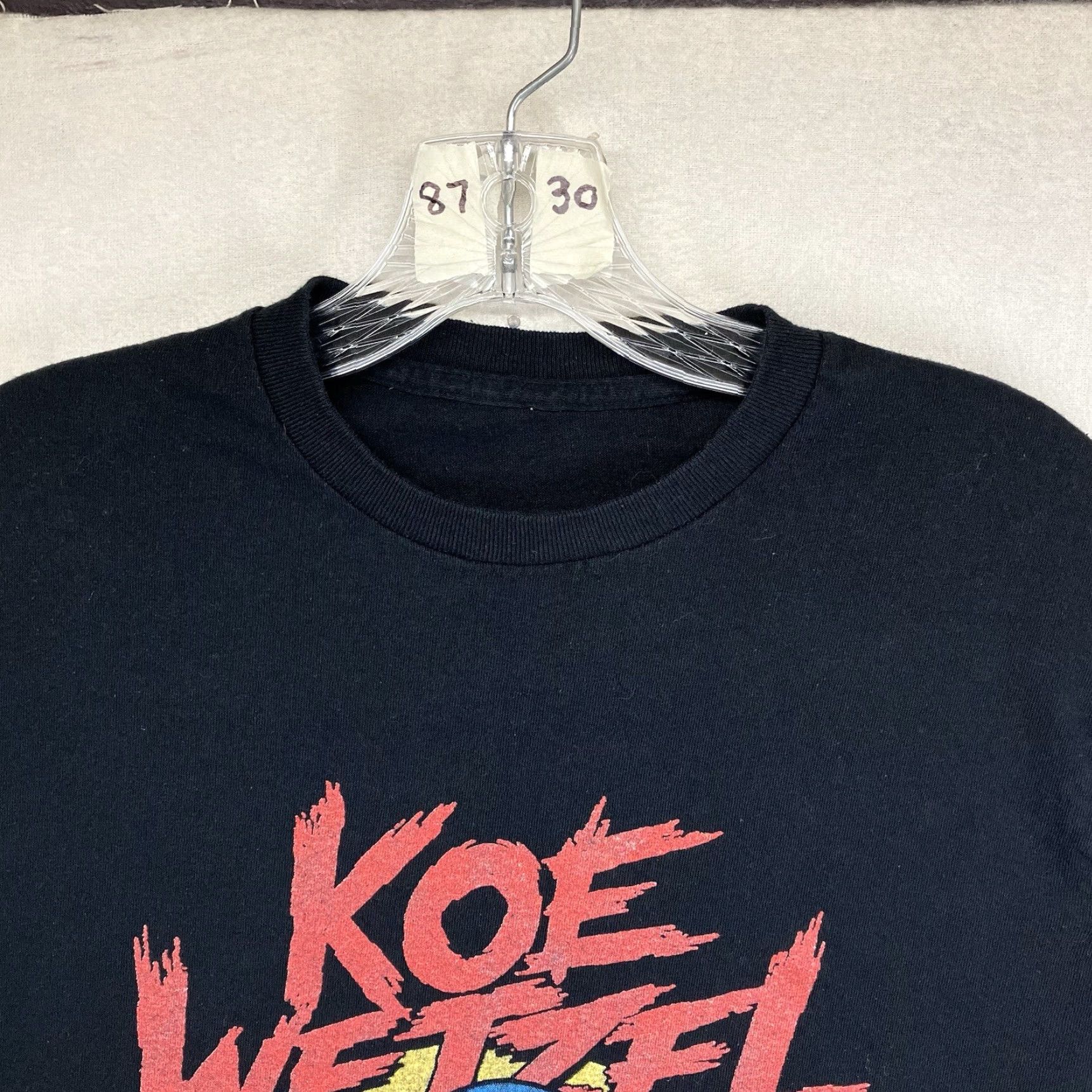 Next Level VINTAGE Koe Wetzel Road to Hell Paso Part 2 Black Short Sleeve T-Shirt Mens Small Band Concert Graphic Cotton Size US S / EU 44-46 / 1 - 3 Thumbnail