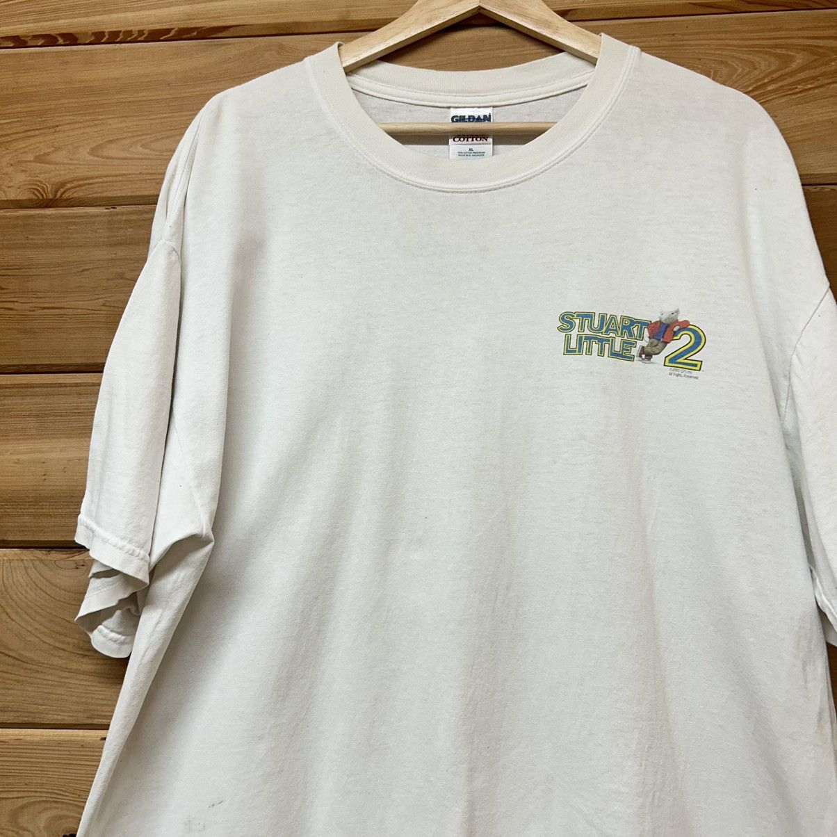 Vintage Vintage 2002 Stuart Little 2 Movie Promo Graphic T Shirt Size US XL / EU 56 / 4 - 2 Thumbnail