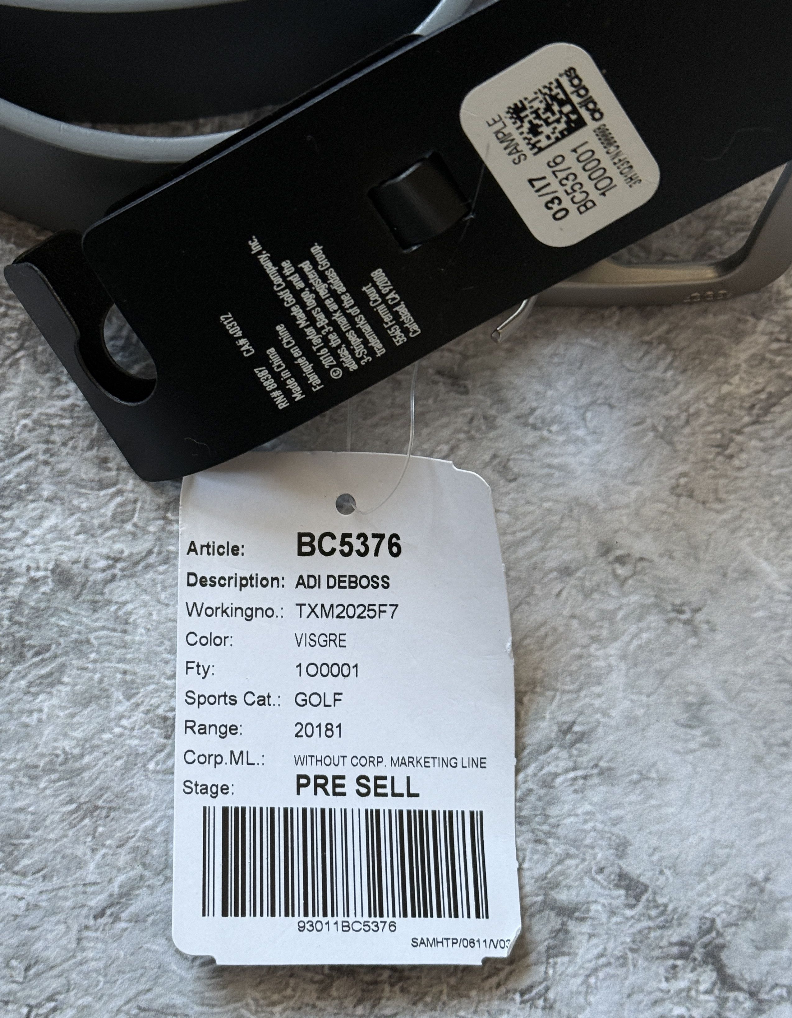 Adidas ADIDAS GOLF MENS BELT BC5376 SIZE M|L Size ONE SIZE - 3 Thumbnail
