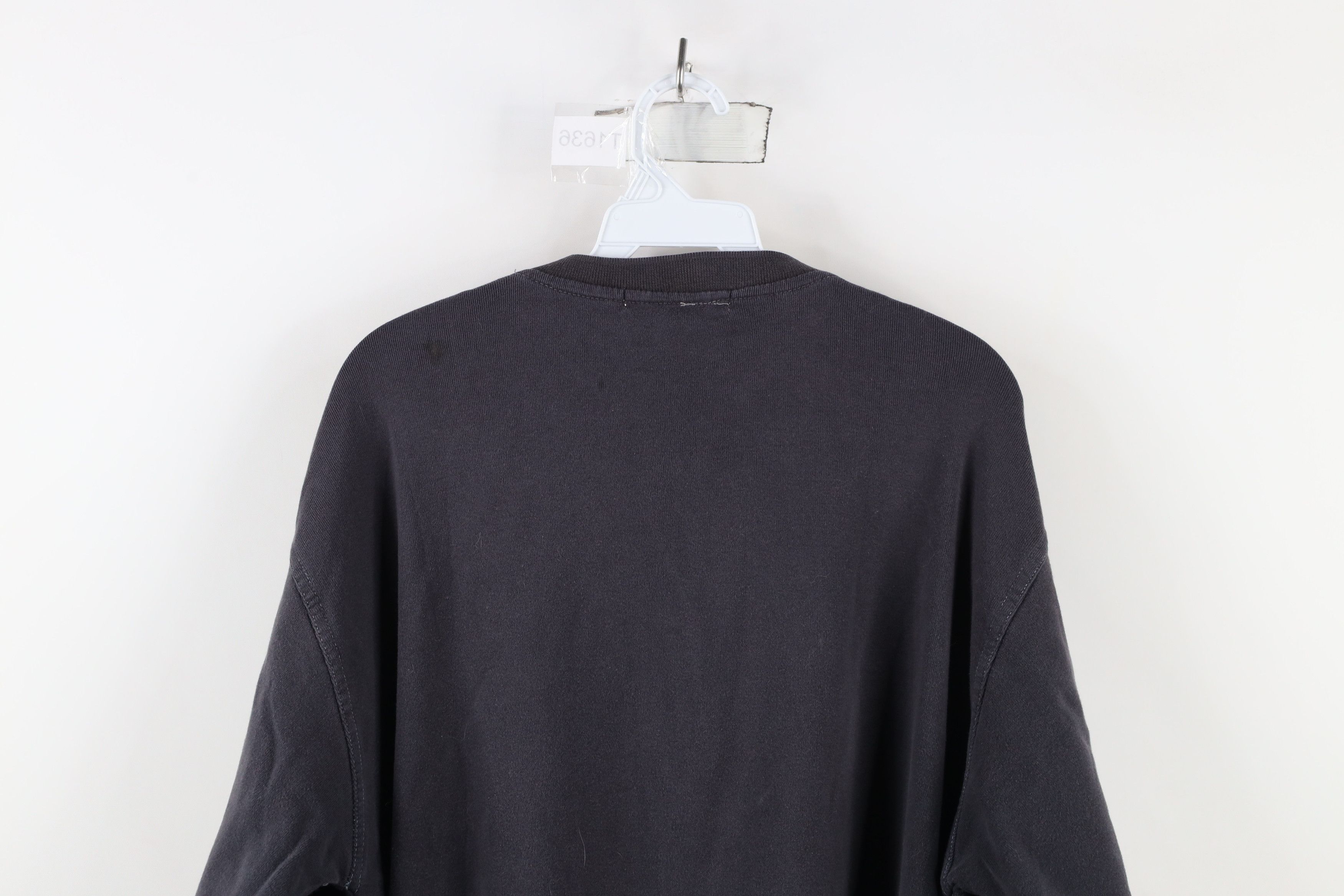 Vintage Vintage 90s Streetwear Blank Heavyweight Long Sleeve T-Shirt Size US L / EU 52-54 / 3 - 11 Thumbnail