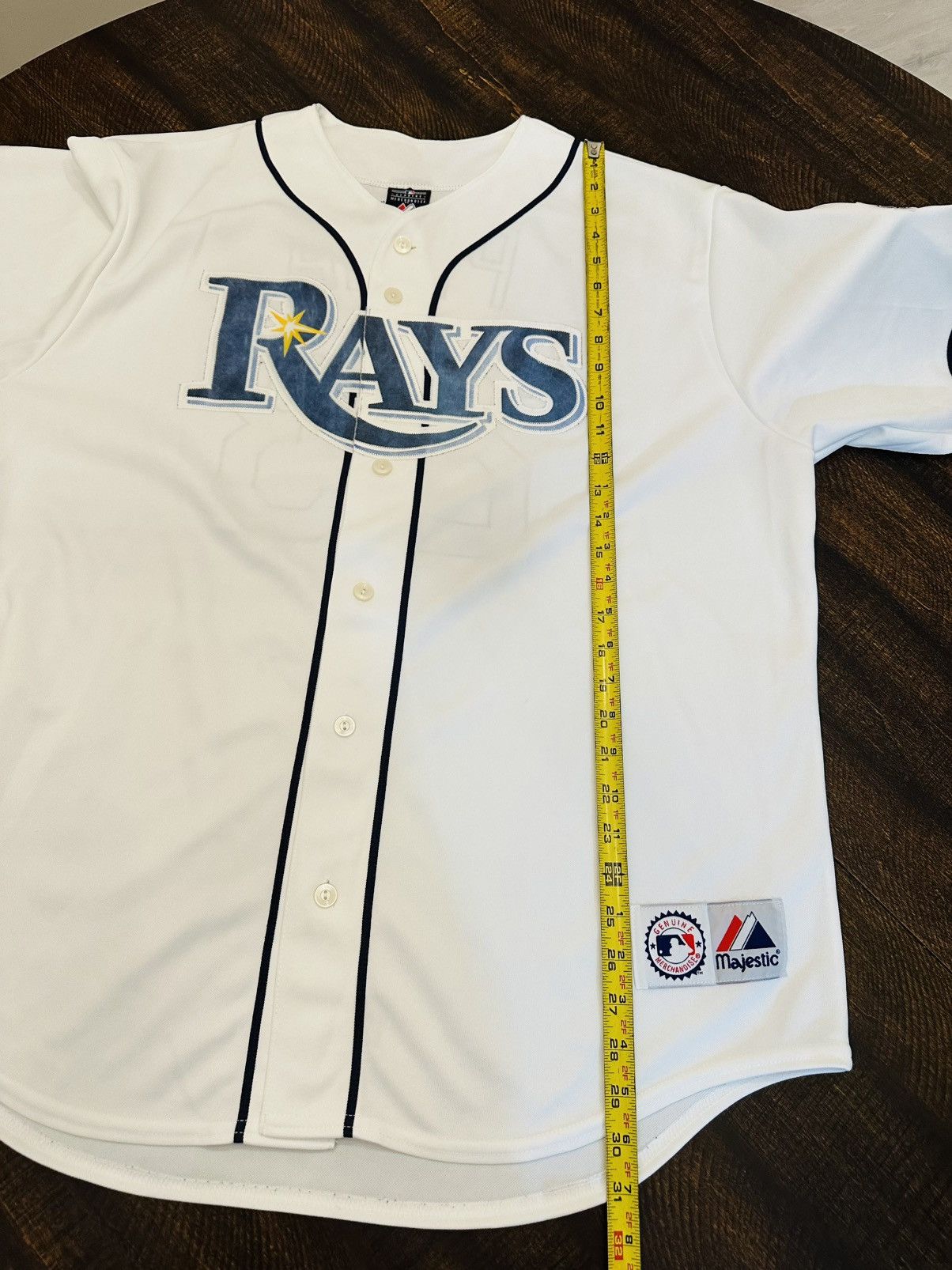 Majestic 2008 World Series Majestic Carlos Pena 23 Tampa Bay Rays-XL Size US XL / EU 56 / 4 - 7 Thumbnail