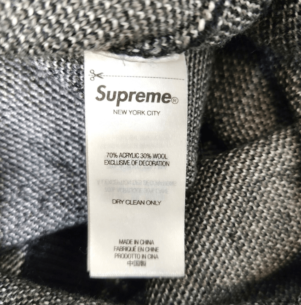 Supreme Supreme 24AW Martin Rose Knit Black White Size US M / EU 48-50 / 2 - 5 Thumbnail