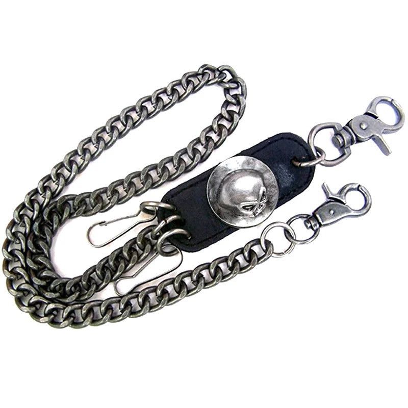 Jewelry Hip hop punk horns skull metal gothic wild pants chain Size ONE SIZE - 5 Thumbnail