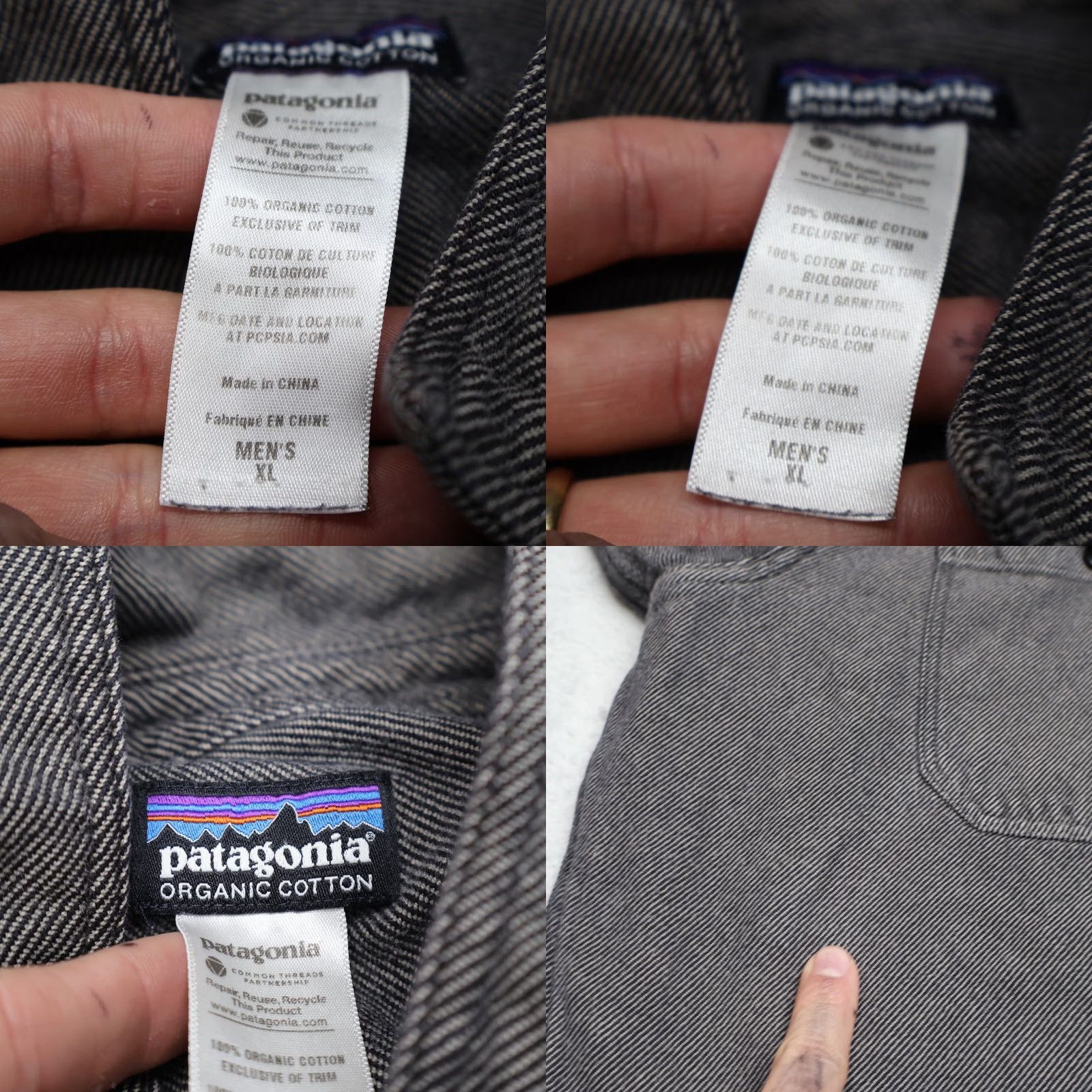 Patagonia Patagonia Fjord Flannel Shirt Mens XL Black Long Sleeve Button Down Casual Size US XL / EU 56 / 4 - 8 Thumbnail