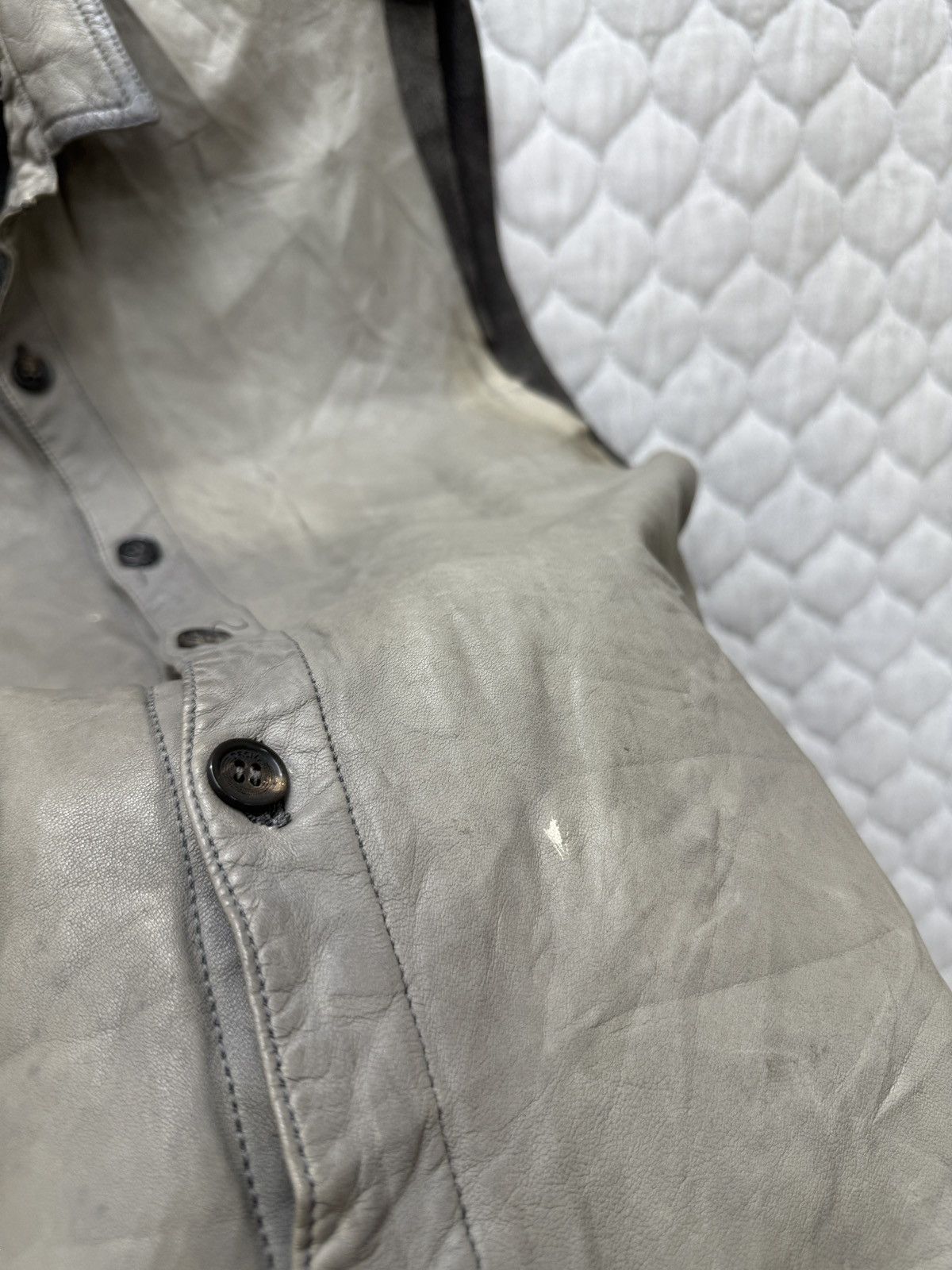 Drome 🔥🔥🔥ARCHIVE DROMe LEATHER SLEEVELESS BUTTON UP Size US M / EU 48-50 / 2 - 16 Thumbnail