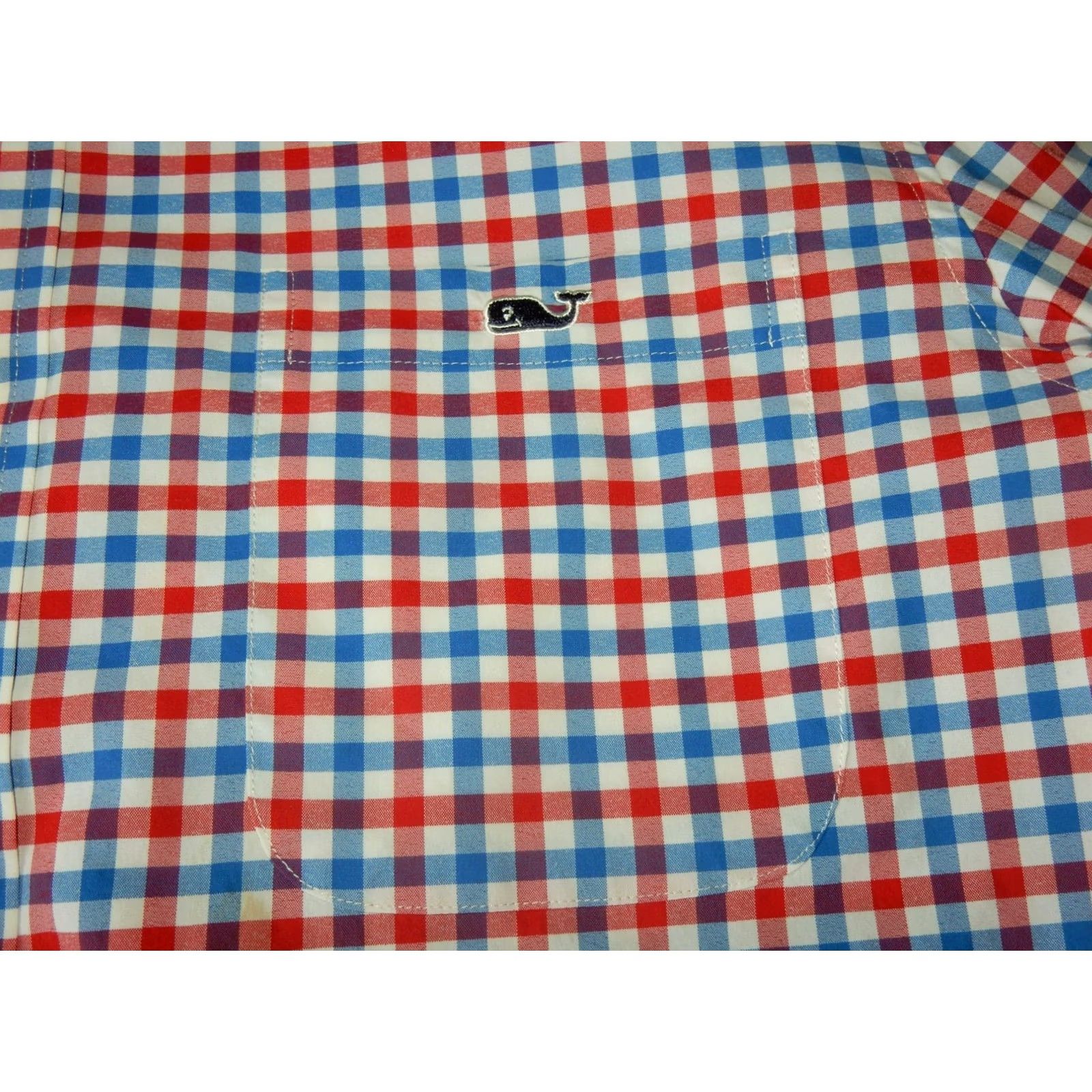 Vineyard Vines Vineyard Vines Men's Button Front Shirt Long Sleeve M Tucker Performance Red-White-Blue Nylon Shirt Mens Size US M / EU 48-50 / 2 - 2 Thumbnail