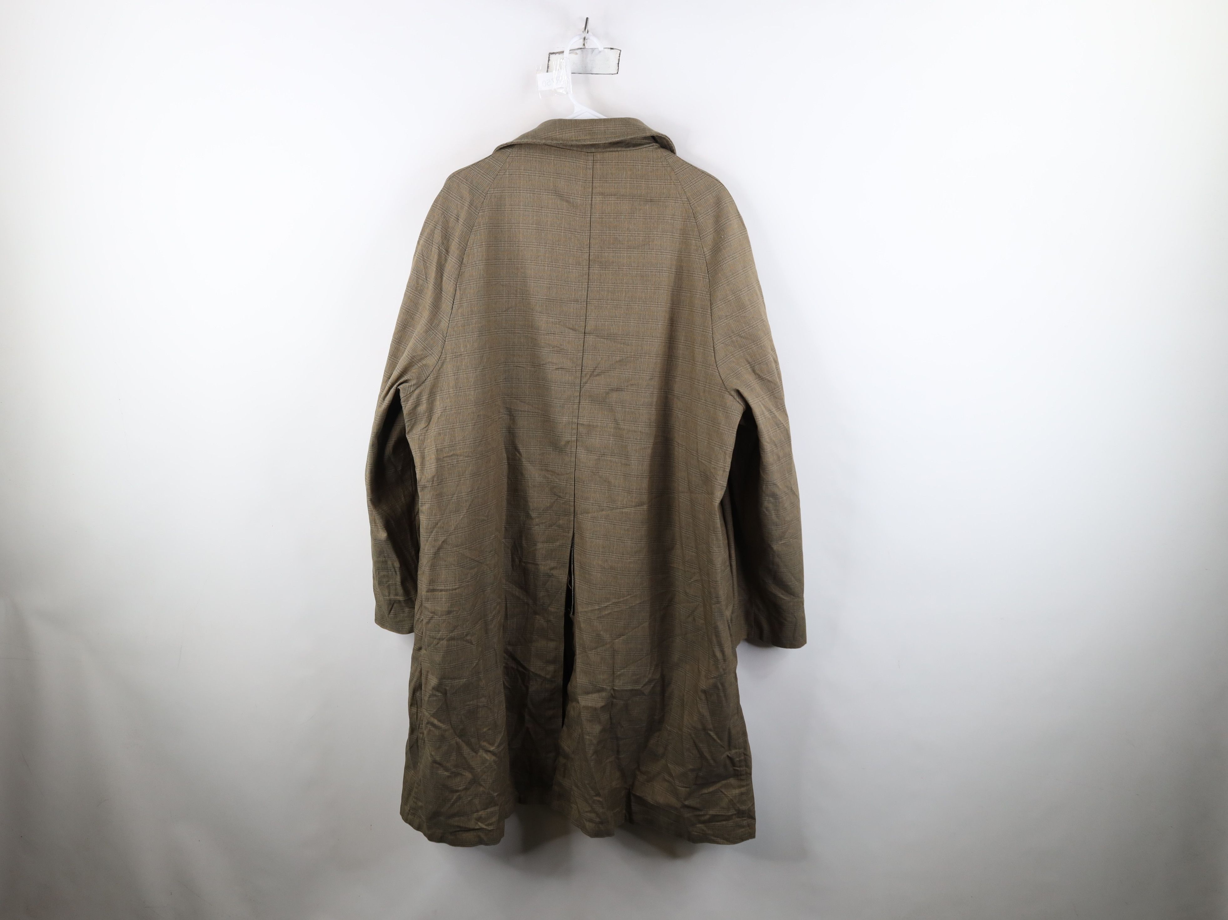 Vintage Vintage 60s 70s Streetwear Trench Coat Rain Jacket Plaid Size US XL / EU 56 / 4 - 12 Thumbnail