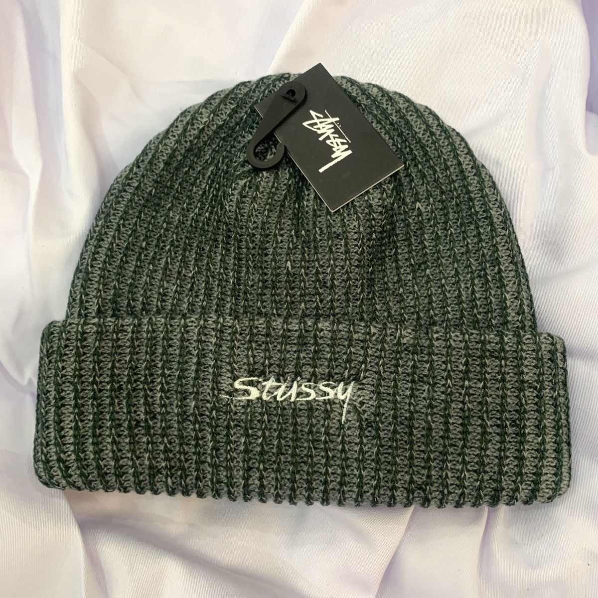 Stussy × Vintage Stussy 2 Tone Short Beanie Size ONE SIZE - 1 Thumbnail