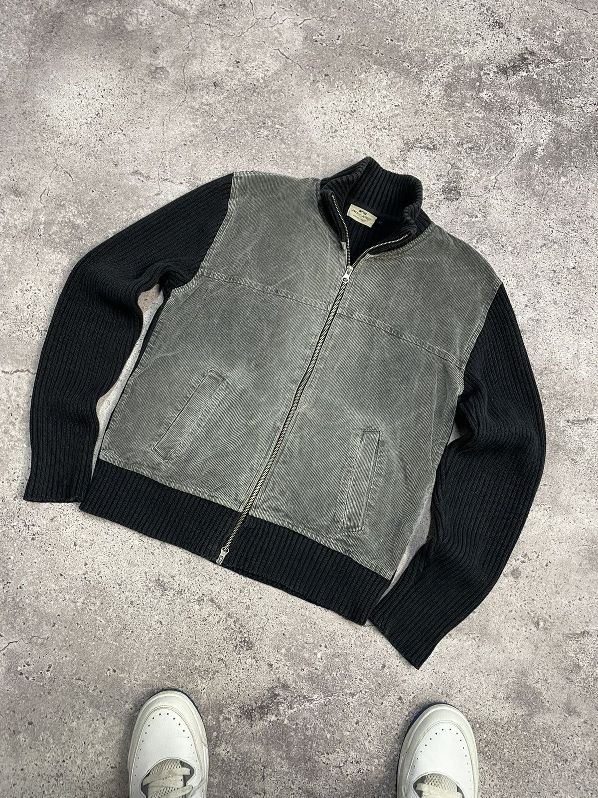 Vintage Diesel Style striped Sweater Faded Efect y2k
