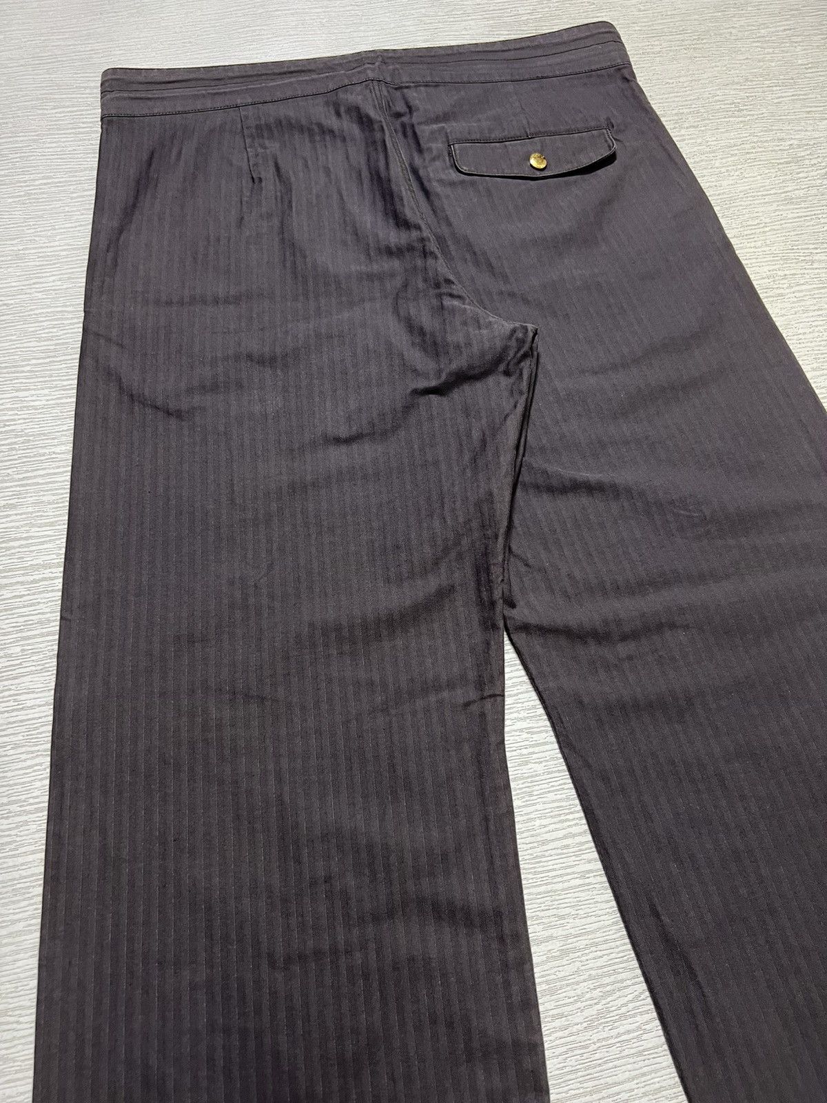 Louis Vuitton Louis Vuitton - Herringbone Stripe Wide Leg Easy Pants Size US 36 / EU 52 - 13 Thumbnail