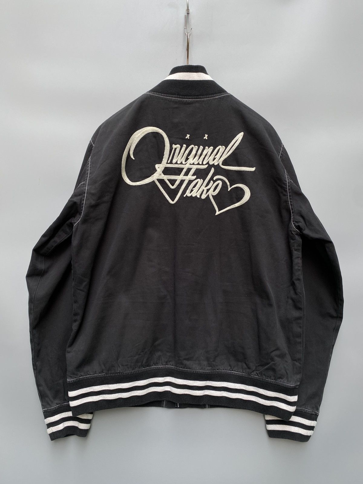 Kaws × Medicom Toy × Original Fake S/S 2011- Kaws x Original Fake- Varsity Bomber Jacket Size US M / EU 48-50 / 2 - 1 Thumbnail
