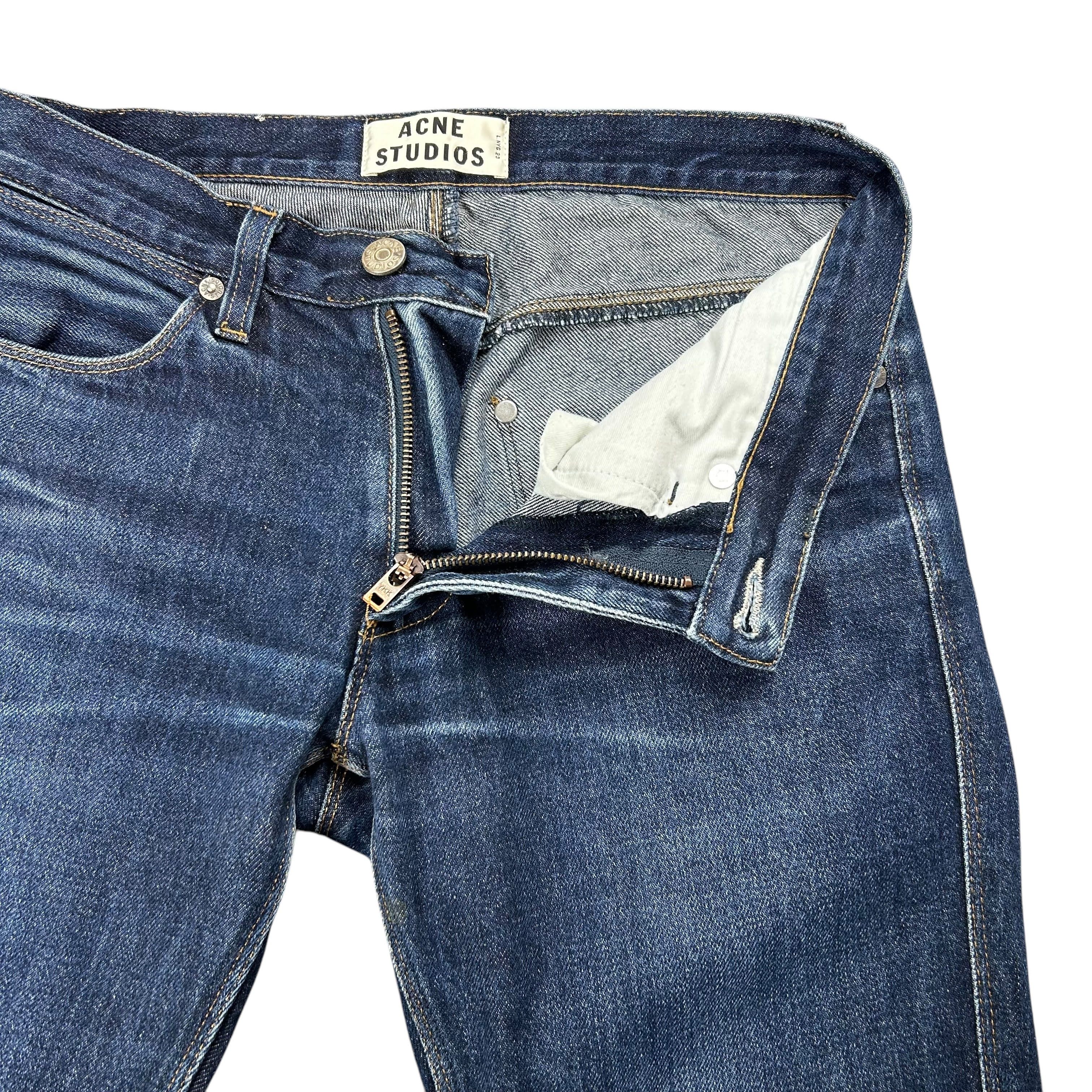 Acne Studios Acne Studios Slim Straight Blue Mid Wash Denim Jeans W29L33 Size US 29 - 5 Thumbnail