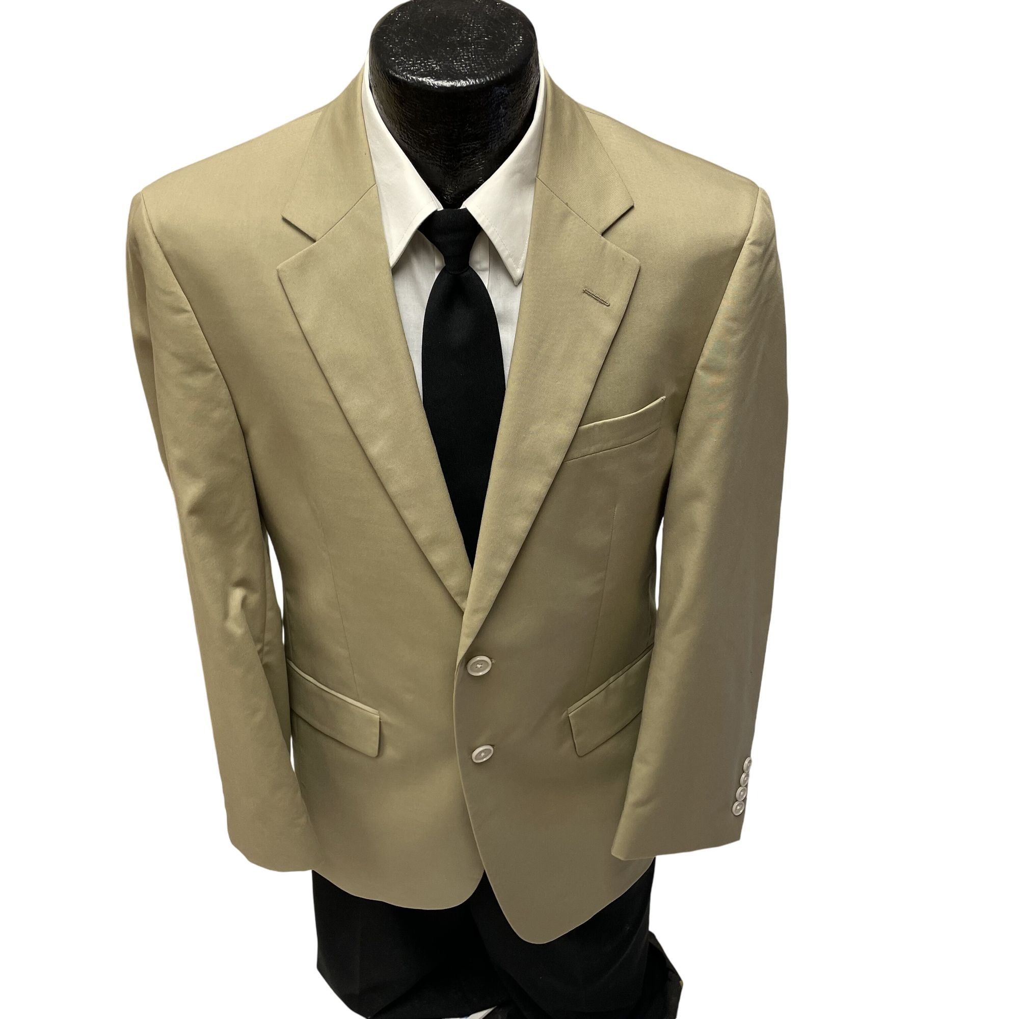 Jos. A. Bank Jos A Bank KHAKI Sport Coat Cotton Jacket CASUAL Jacket Size 38R - 1 Thumbnail