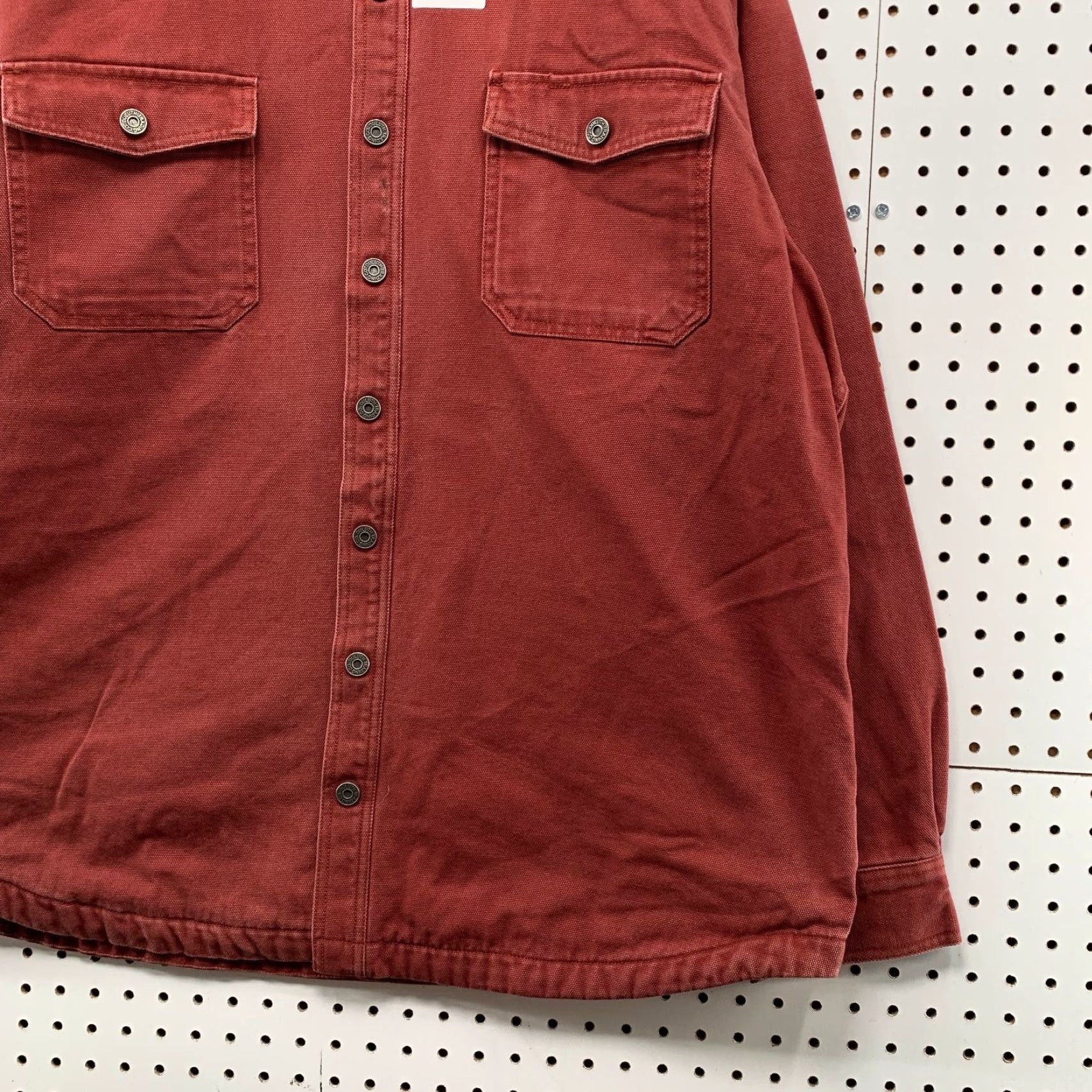 Vintage Duluth Trading Canvas Jacket Mens 2XL Red Fleece Lined Utility Workwear Jacket Size US XXL / EU 58 / 5 - 4 Thumbnail