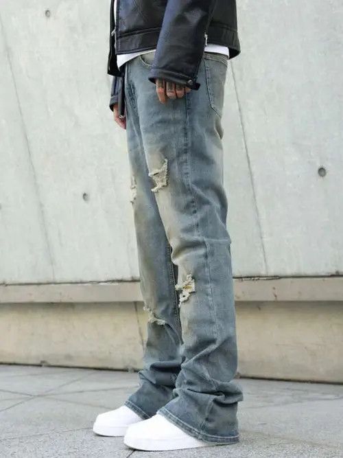 Japanese Brand Fukada x Asada Stacked denim jeans DRIP Size US 32 / EU 48 - 6 Thumbnail