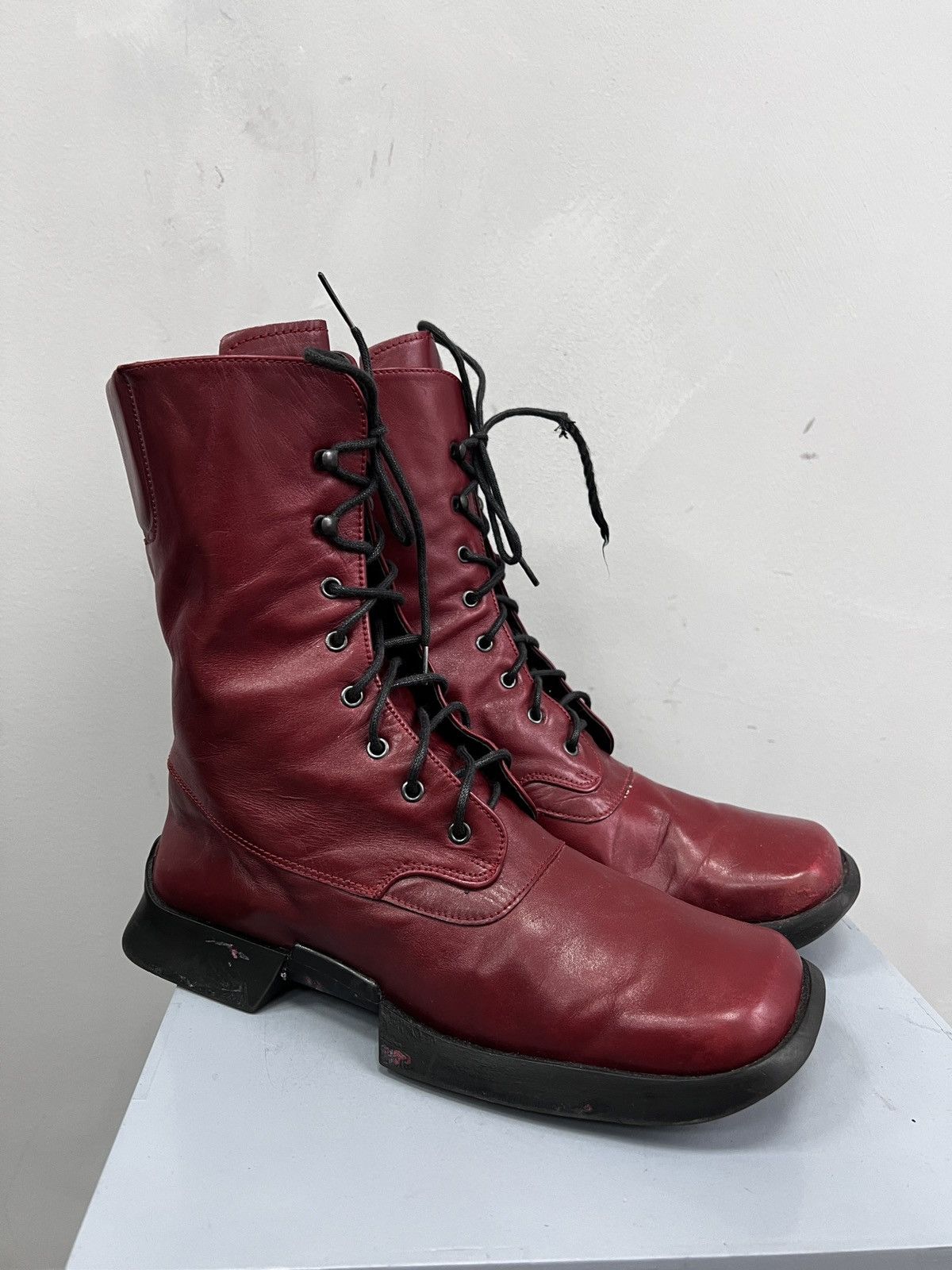 Y-3 00s archive Y-3 STYLE LEATHER MOTO BOOTS SNEAKERS Size US 8 / IT 38 - 7 Thumbnail