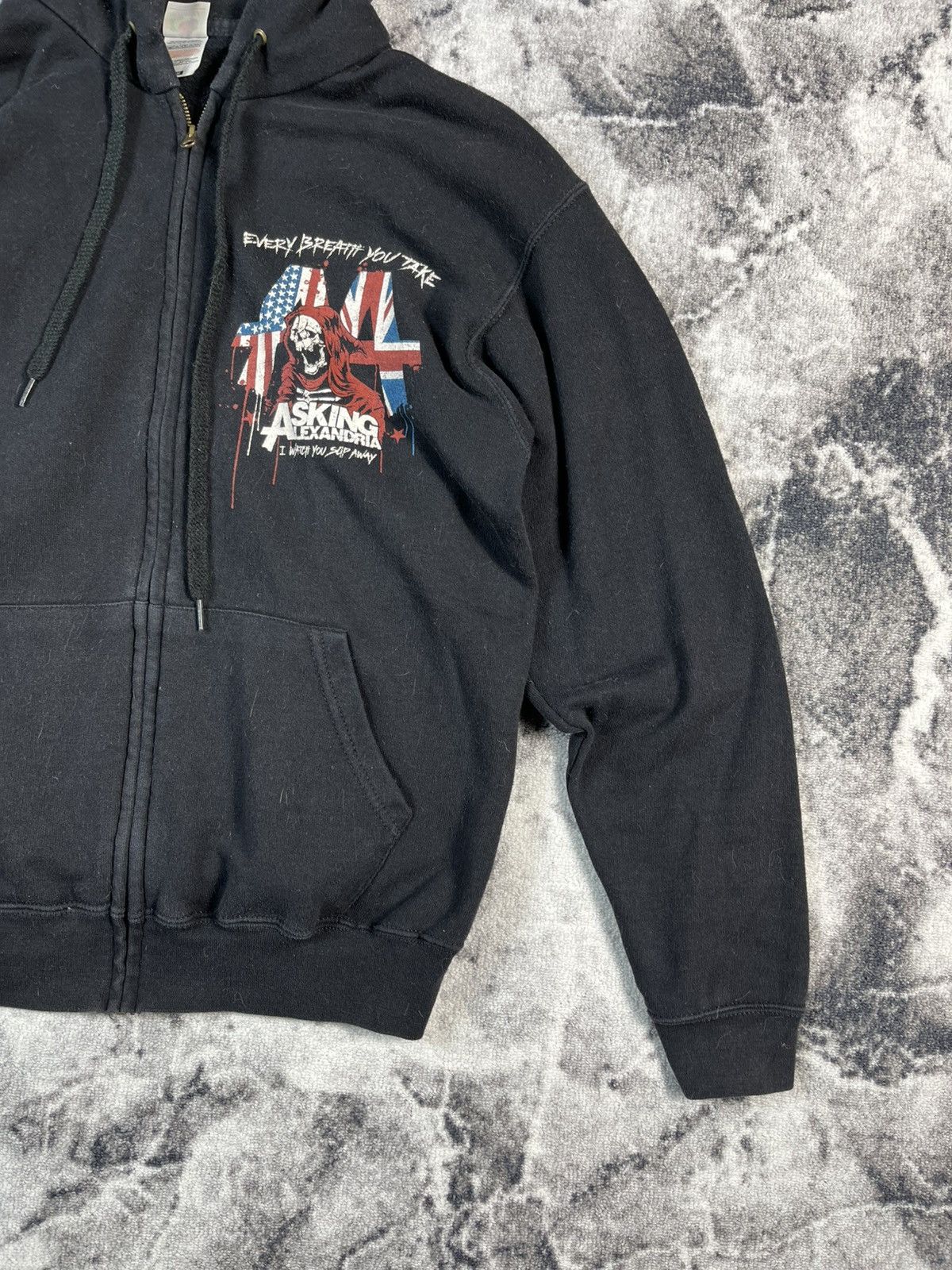Band Tees Asking Alexandria Band Hoodie Zip Up Black Metal Size US M / EU 48-50 / 2 - 4 Thumbnail