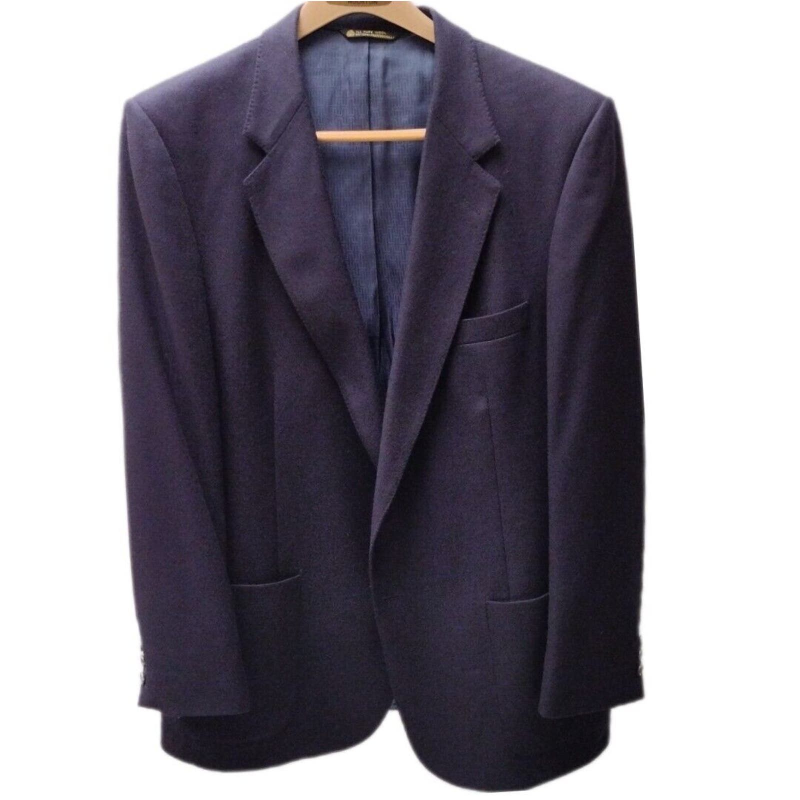 Halston Halston Wool Tweed Blazer Navy Sport Coat Jacket Vintage | Grailed