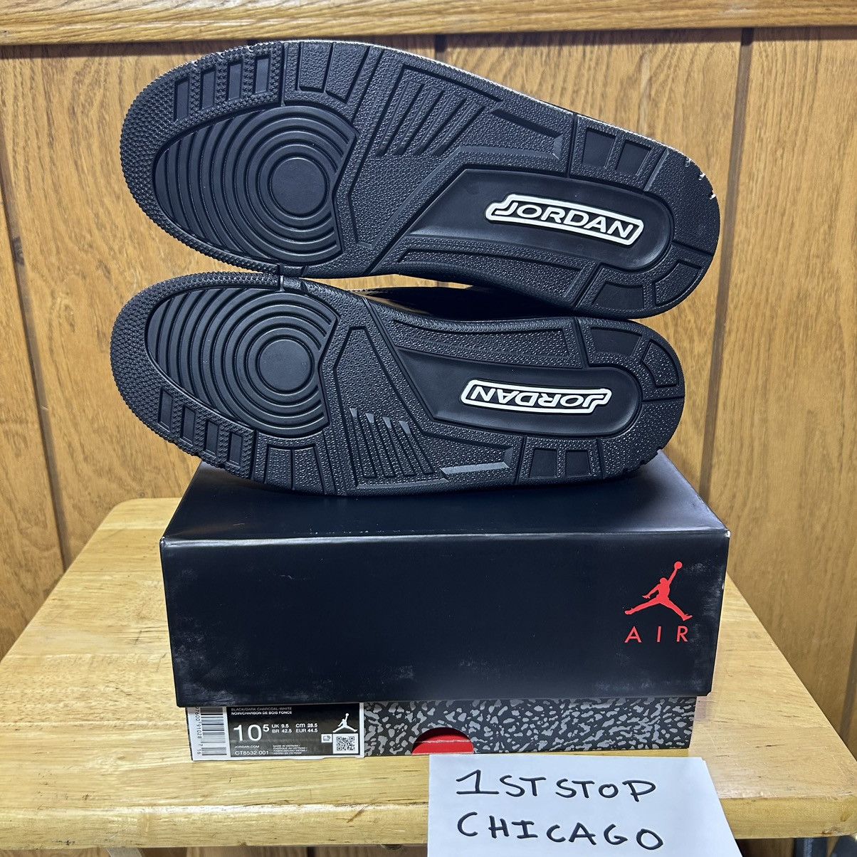 Designer × Jordan Brand × Nike Air Jordan 3 Retro Black Cat 2025 CT8532-001 Men’s 10.5 NEW Size US 10.5 / EU 43-44 - 7 Thumbnail