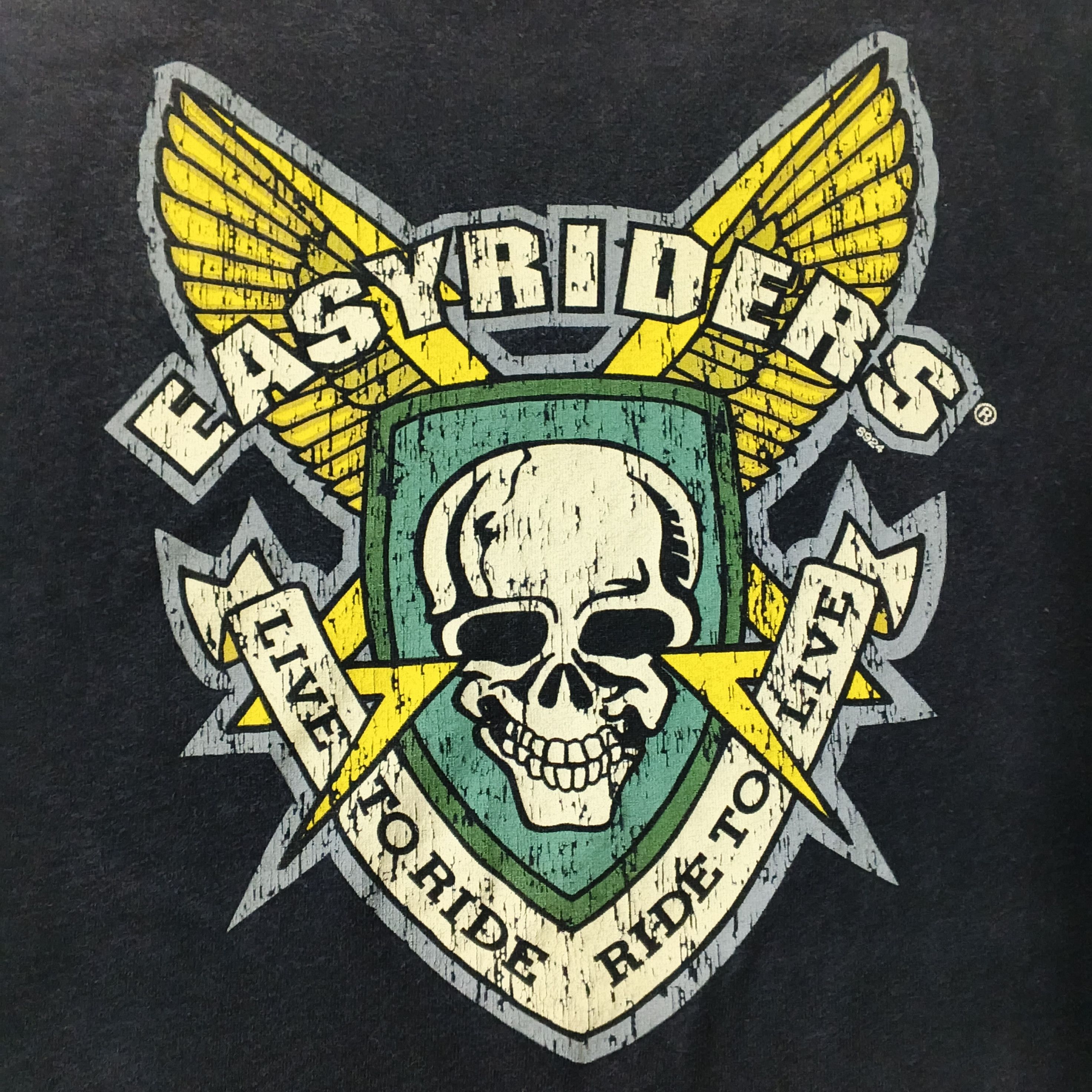 Harley Davidson Vintage Easyriders Dallas Biker Skull Wings Size US L / EU 52-54 / 3 - 2 Thumbnail