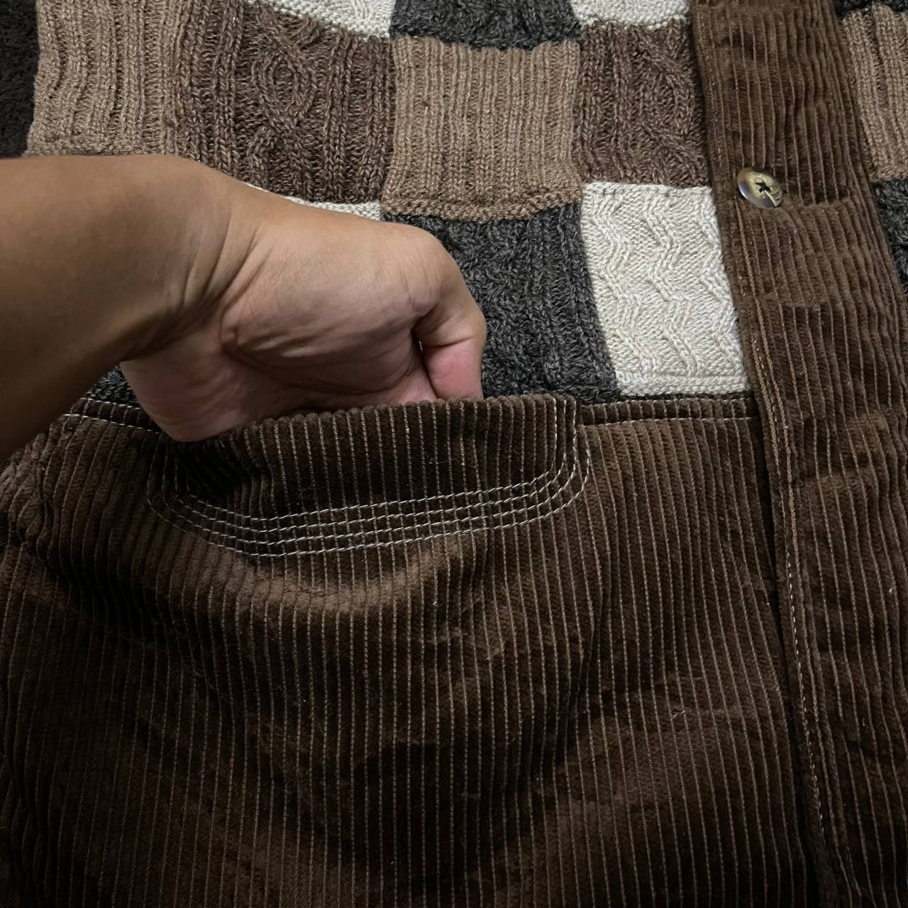 Vintage Vintage Arnaldo Bassini Italian Knitted Corduroy Jacket Size US M / EU 48-50 / 2 - 5 Thumbnail