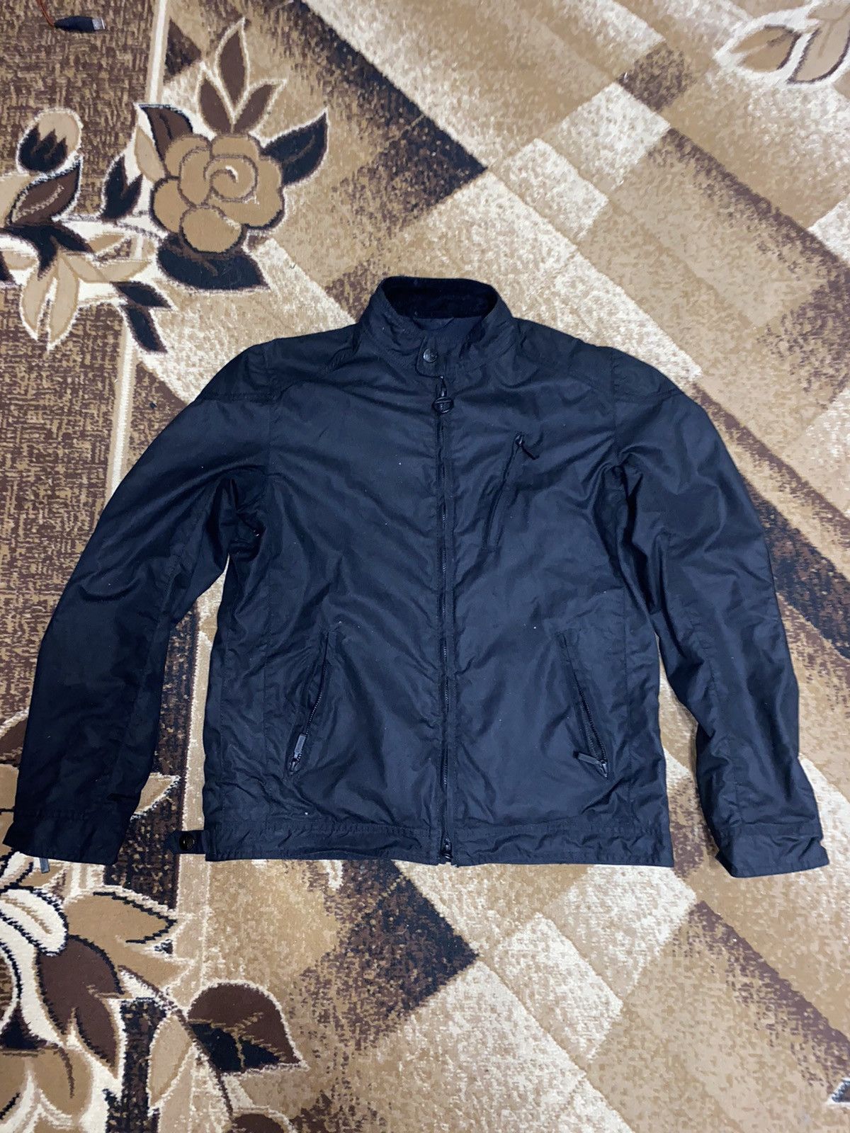 Barbour Barbour Waxed Black Moto Jacket Men’s Size M Size US M / EU 48-50 / 2 - 5 Thumbnail