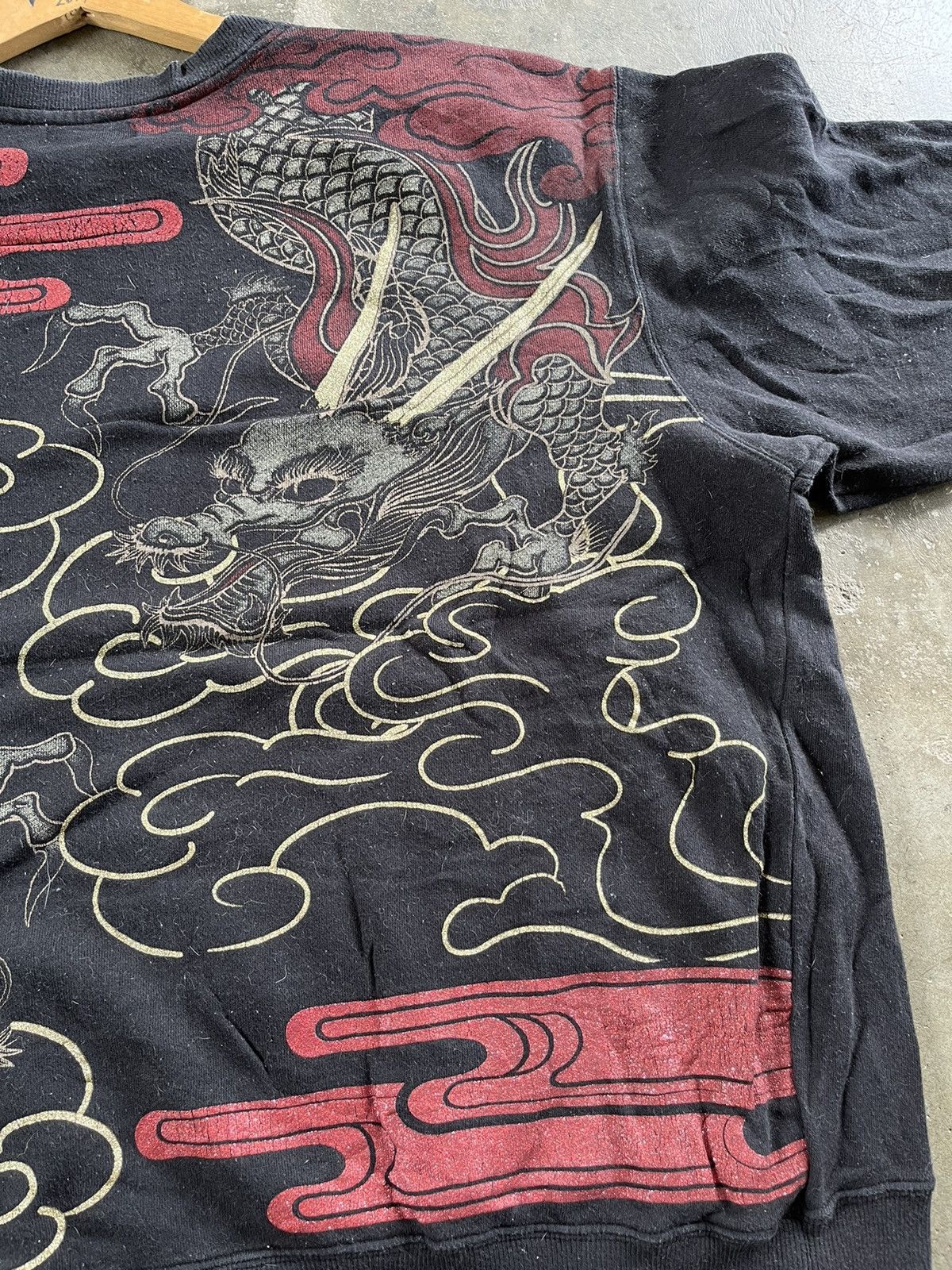 Japanese Brand 🔥Sukajan Dragon Fight OVP Sweetshirts Size US XXL / EU 58 / 5 - 8 Thumbnail