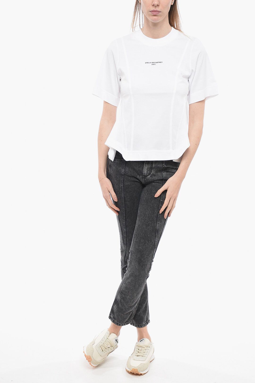Stella McCartney og1mm0824 Cotton 2001 T- Shirt in White Size XS / US 0-2 / IT 36-38 - 4 Thumbnail