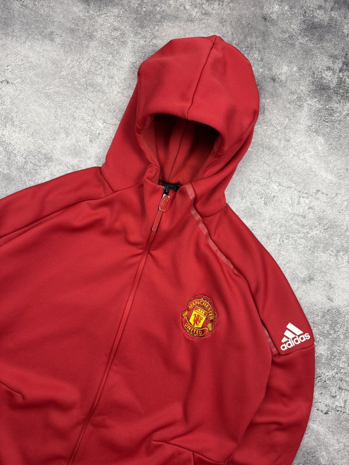 Adidas Vintage Adidas Manchester United Football ZNE Zip Hoodie Y2K Size US XL / EU 56 / 4 - 7 Thumbnail