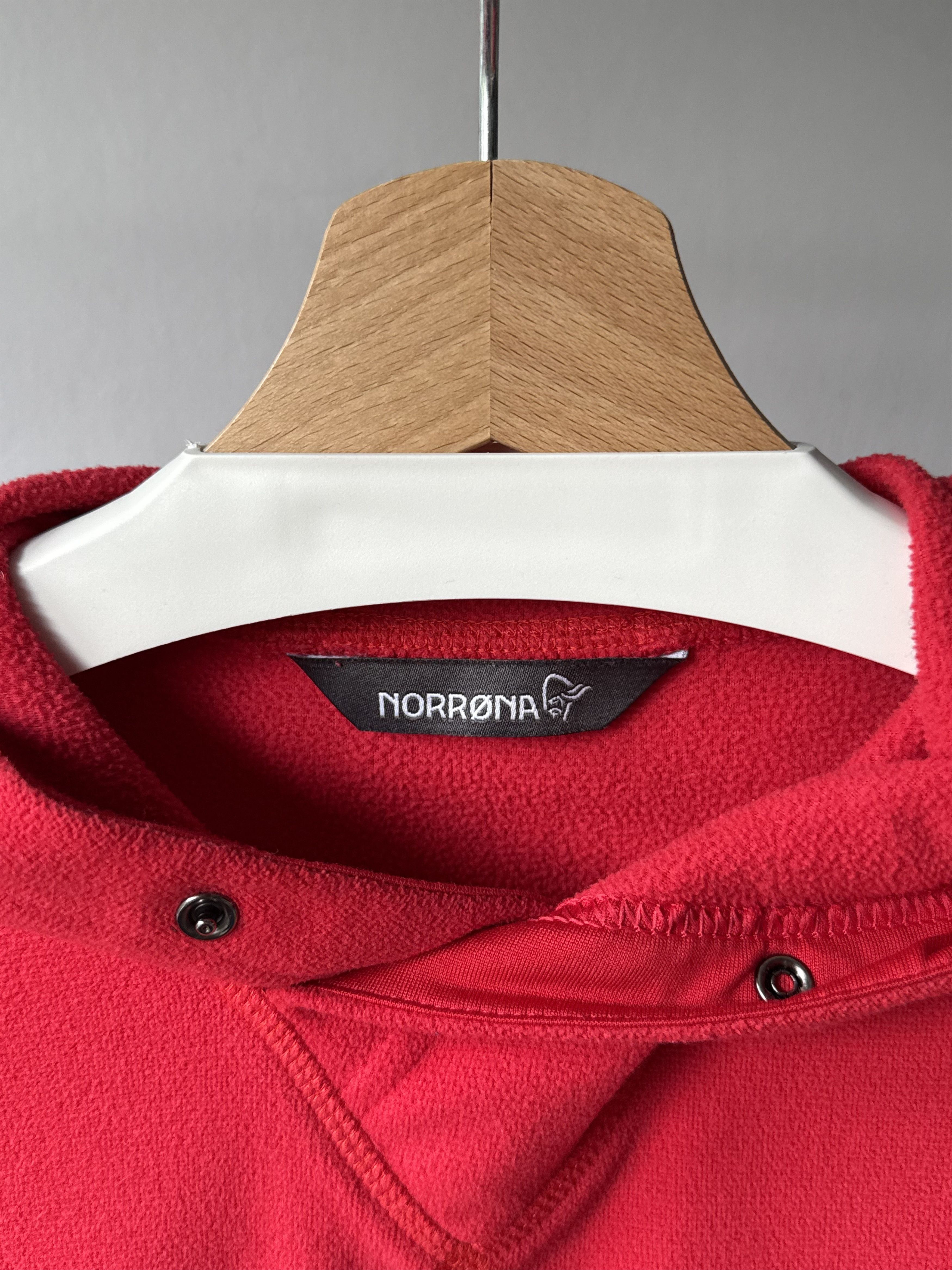 Norrona Norrona Falketind Warm1 Red Polartec Fleece Outdoor Hoodie Size M / US 6-8 / IT 42-44 - 13 Thumbnail