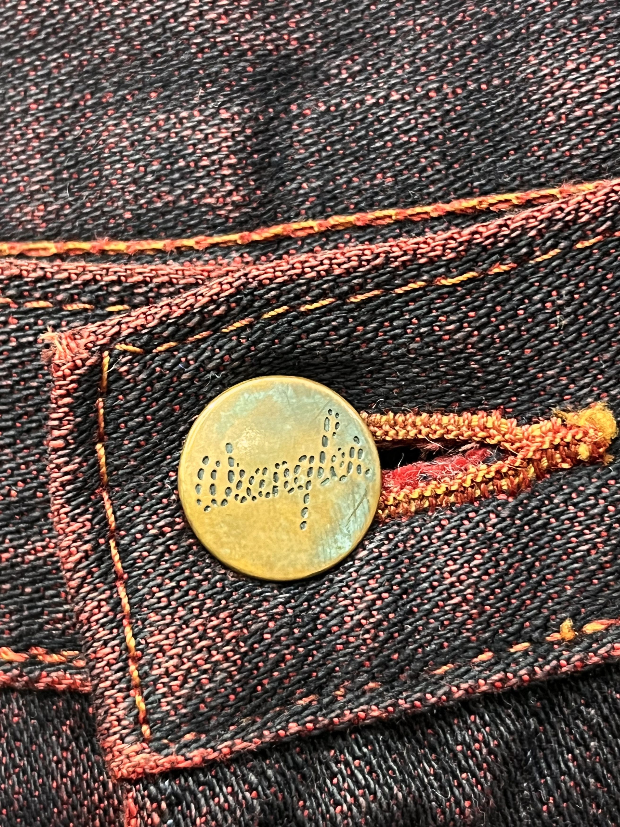 Indigo 🔥VERY RARE🔥Vintage WRANGLER Smoke Maroon Flare Denim Size US 30 / EU 46 - 7 Thumbnail