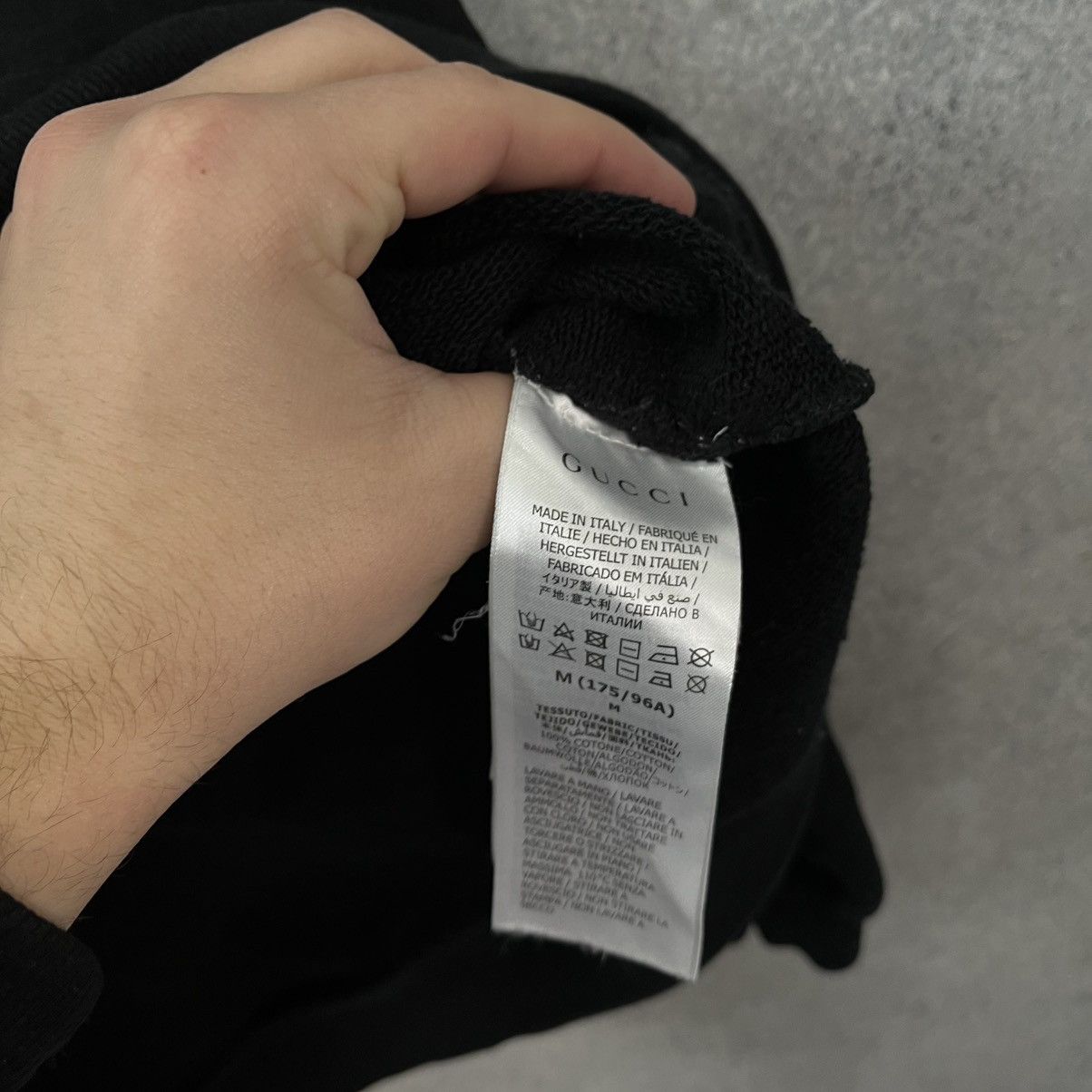 Gucci Gucci Hoodie Big Logo Black Size US M / EU 48-50 / 2 - 15 Thumbnail