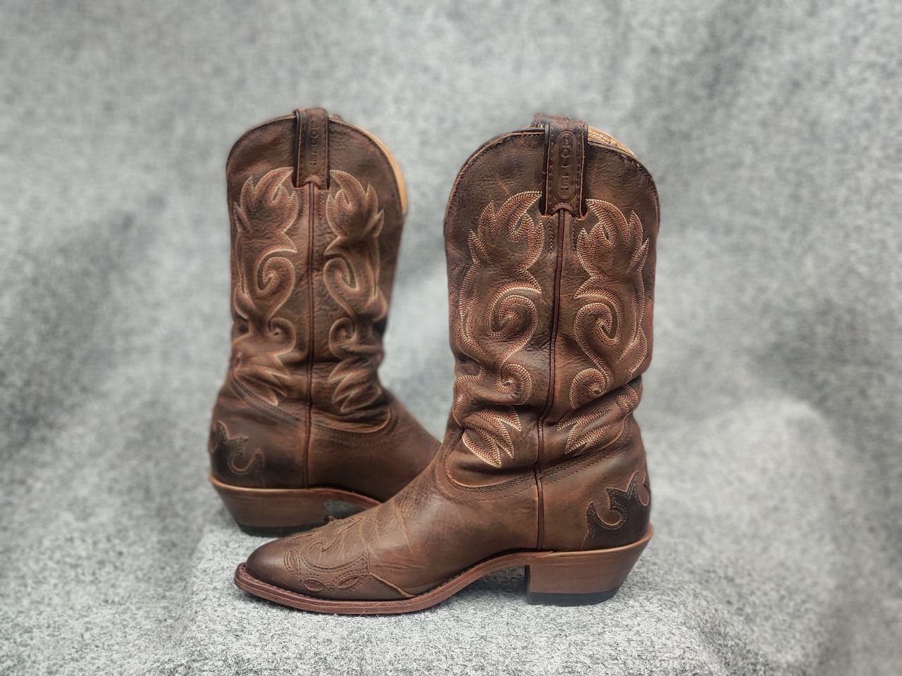 Boulet Vintage Boulet Canada Made Brown Western Cowboy W Boots Size US 7.5 / IT 37.5 - 15 Thumbnail