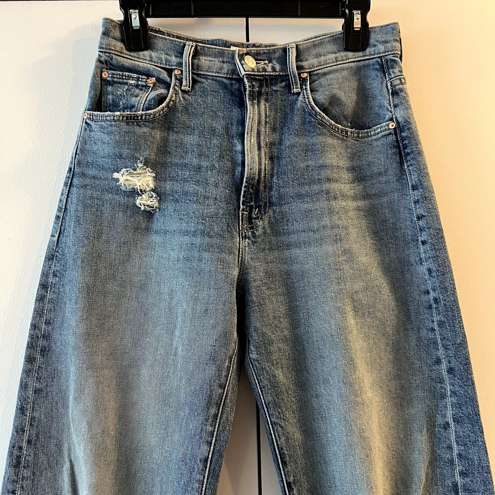 MOTHER Mother The Lasso Sneak Chew Jeans 27 Size 27" / US 4 / IT 40 - 3 Thumbnail