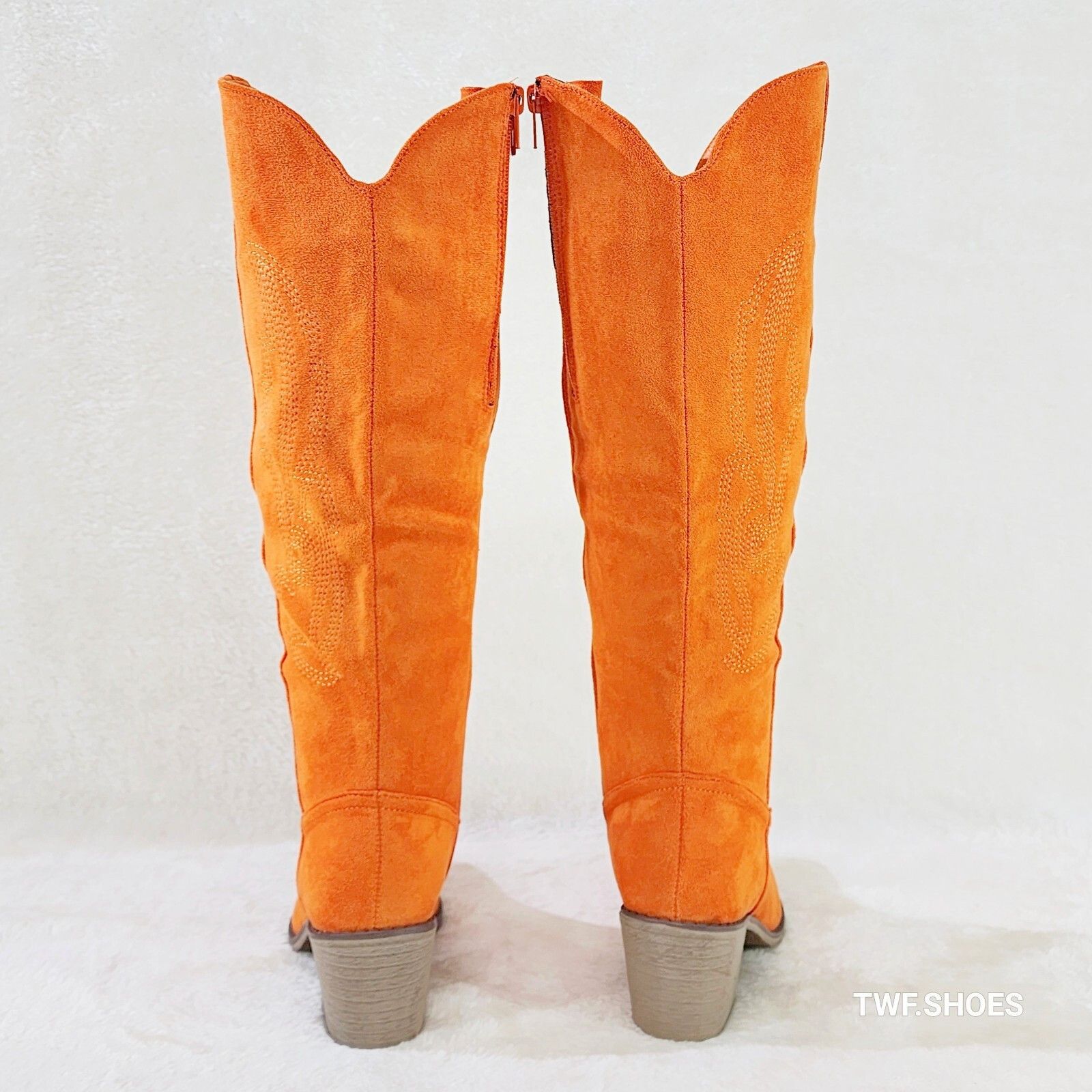 Other Wild Ones Country Western Cowboy Cowgirl Boots Tuck Zipper O Size US 6.5 / IT 36.5 - 5 Thumbnail