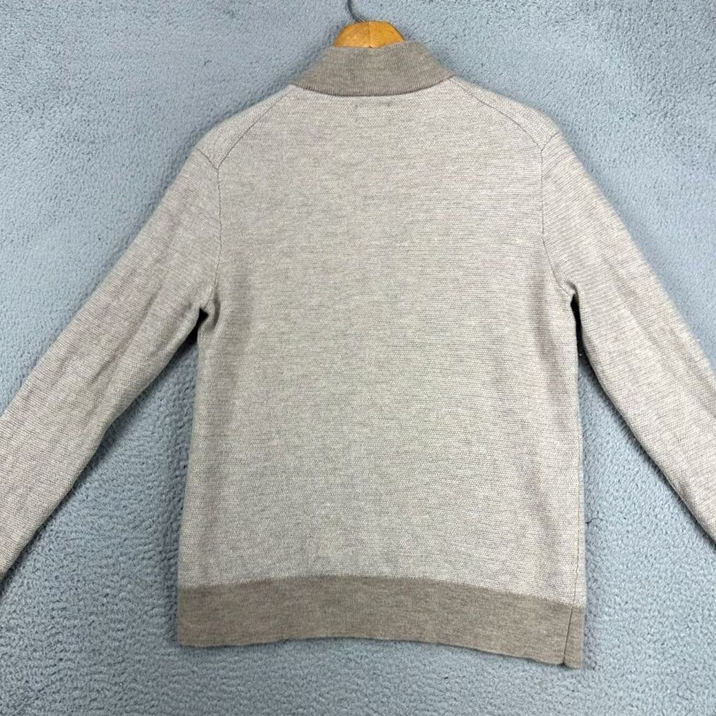 UNTUCKit UNTUCKit Sweater Mens Small Beige 100% Merino Wool Quarter Zip Pullover Knit Regular S Beige Mens Small Pullover Outdoor Walking 90s Size US S / EU 44-46 / 1 - 3 Thumbnail