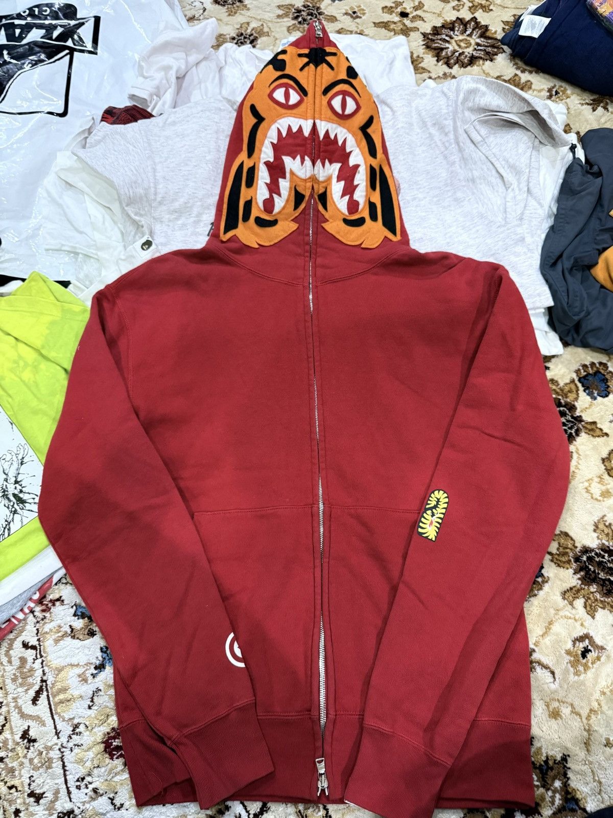 Bape Hoodie Sweatshirt A Bathing Ape Tiger Full Zipper Size US M / EU 48-50 / 2 - 1 Thumbnail