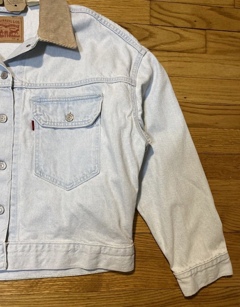 Levi's Levi's Ex-Boyfriend Corduroy-Collar Denim Trucker Sz M new Size M / US 6-8 / IT 42-44 - 3 Thumbnail