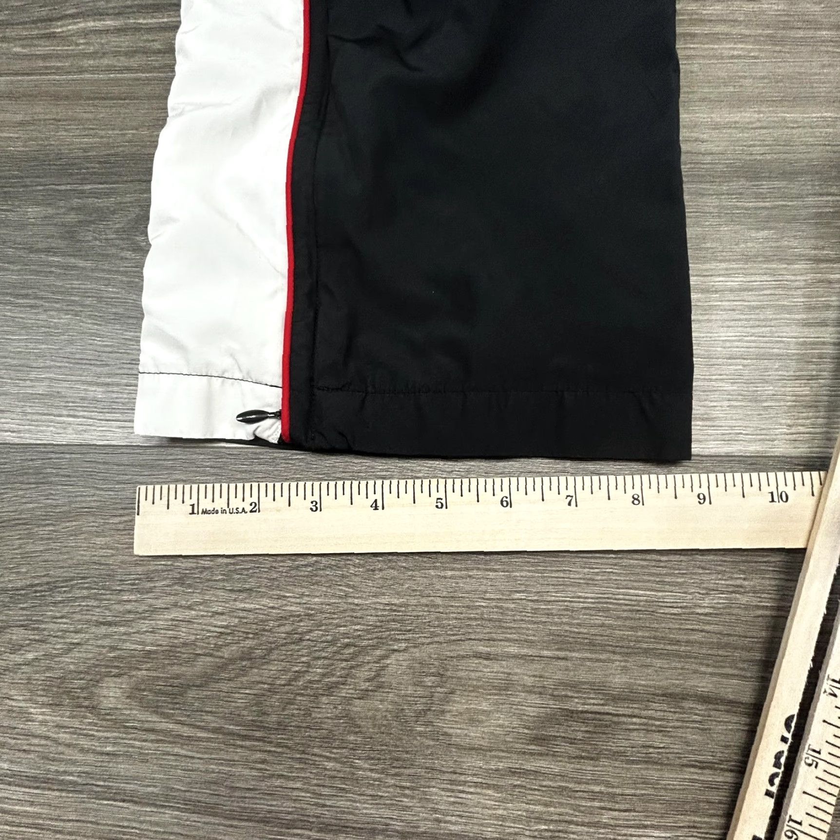 Nike VINTAGE Nike Track Pants Womens L Black White Swoosh Athletic Baggy Stripe Size 36" / US 14 / IT 50 - 7 Thumbnail